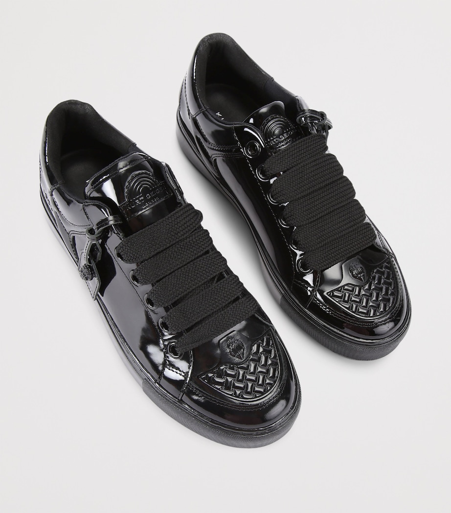 Patent Leather Southbank Tag Sneakers BLACK Image 4