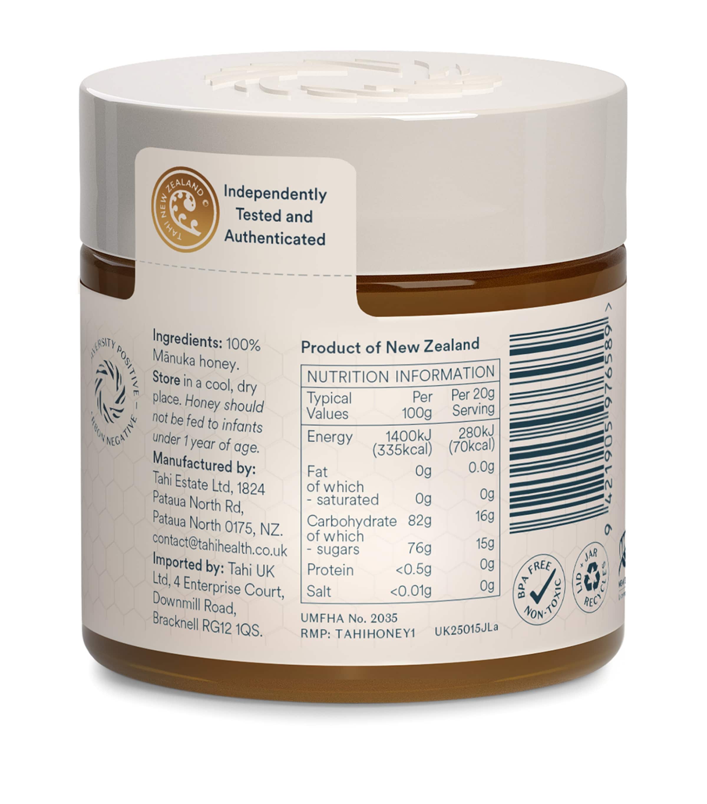 Tahi Honey Manuka Honey UMF™ 15+ / MGO 514+ (250g) Image 3