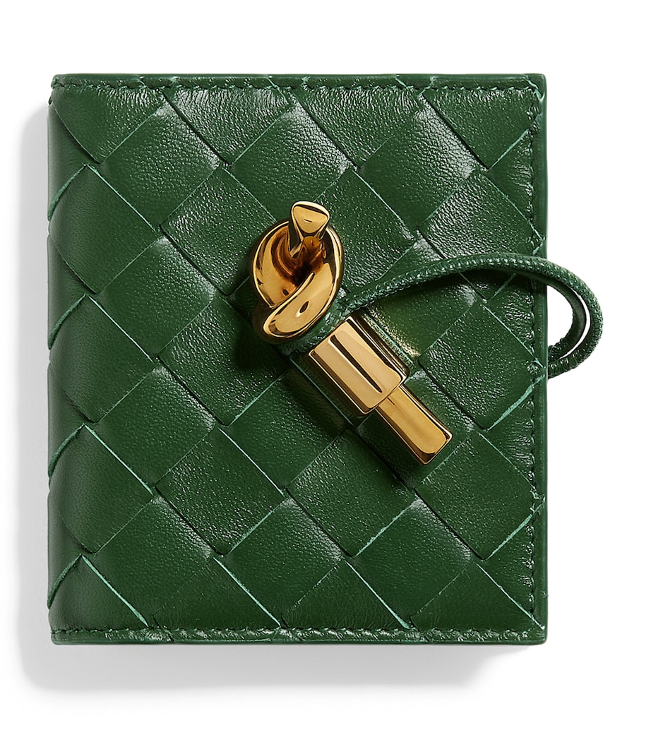 Bottega Veneta Nappa Leather Andiamo Flap Card Holder Image 1