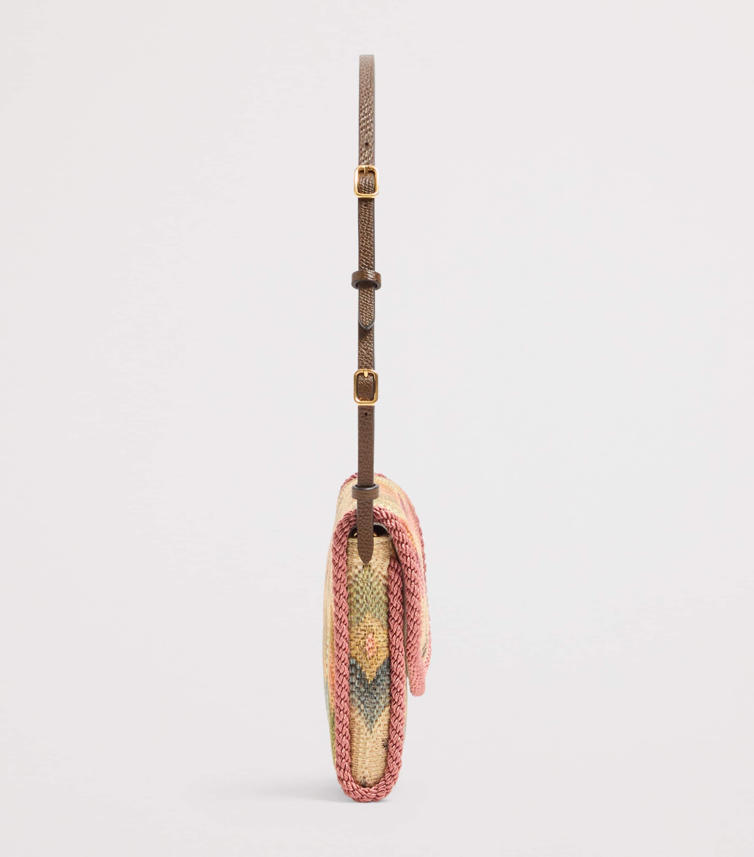 Small Floral Jacquard DeVain Shoulder Bag CYN Image 3