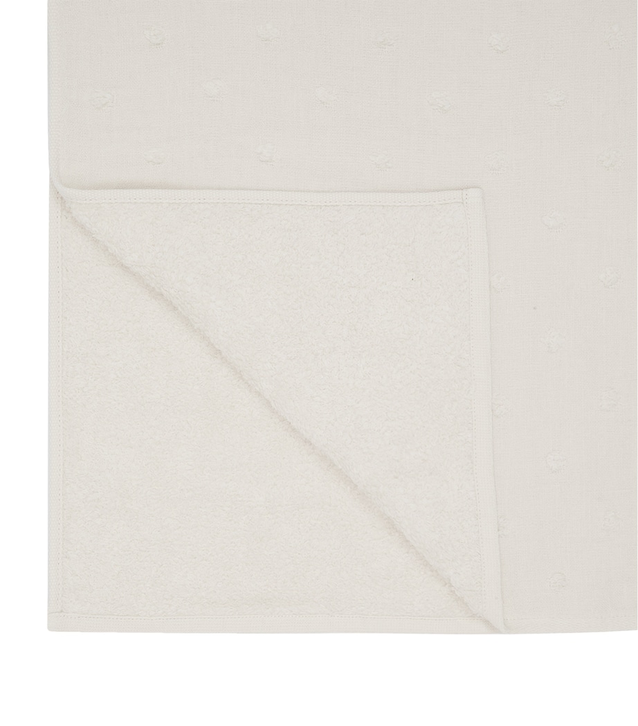 Zero Twist Gauze Dots Hand Towel (60cm x 100cm) BEIGE Image 2