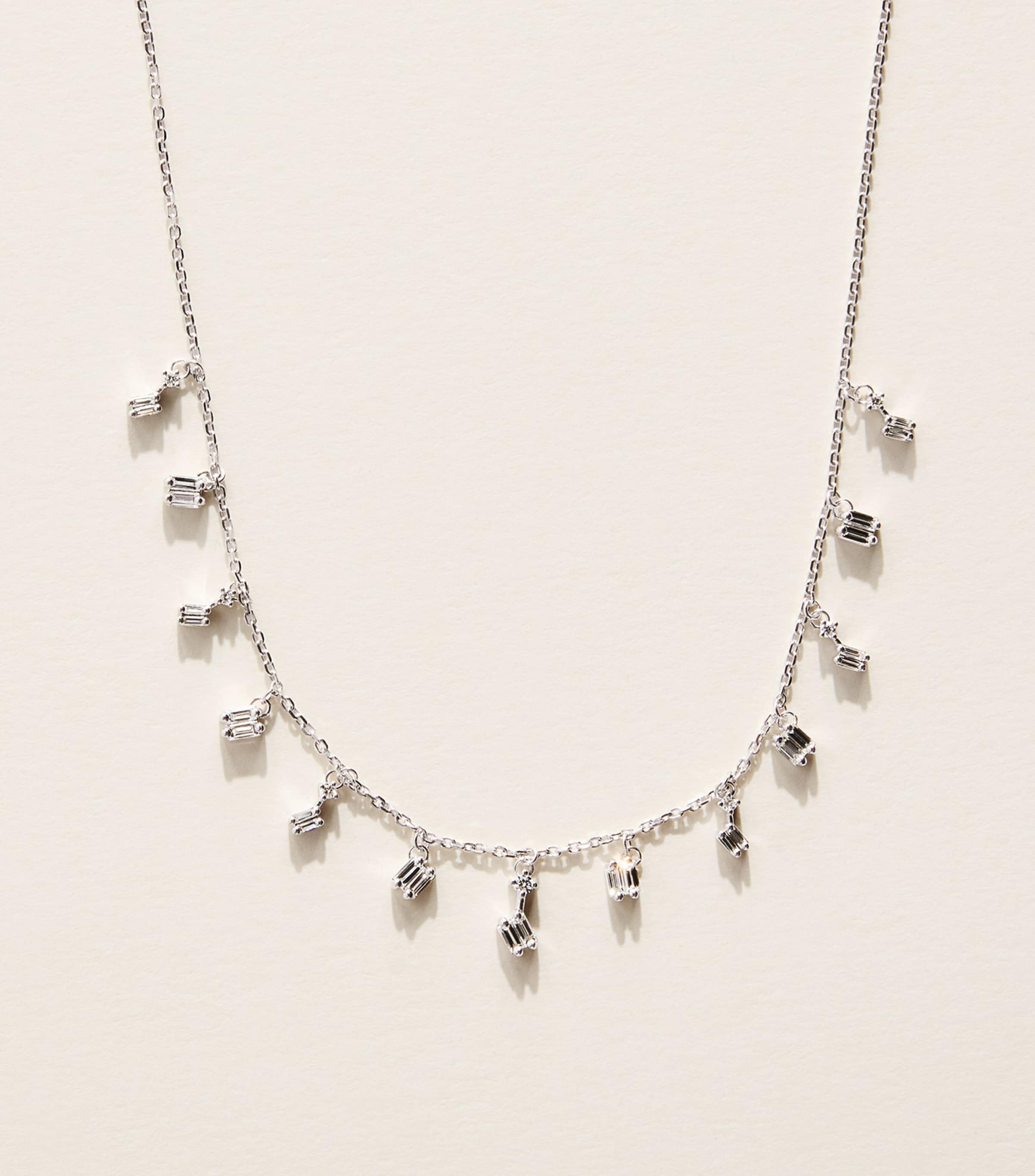 Suzanne Kalan White Gold and Diamond Classic Cascade Necklace Wg/wd Image 1
