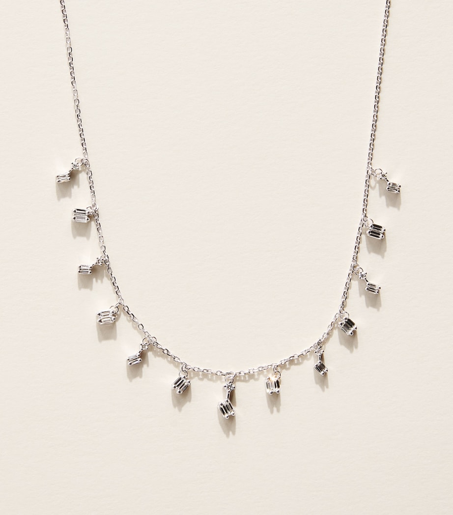Suzanne Kalan White Gold and Diamond Classic Cascade Necklace Wg/wd Image 1