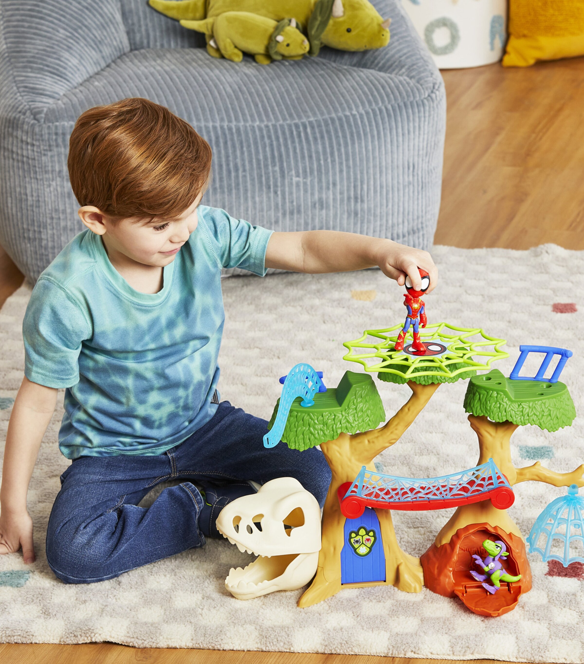Marvel Marvel Spidey and His Amazing Friends Dino-Webs Treehouse Image 5