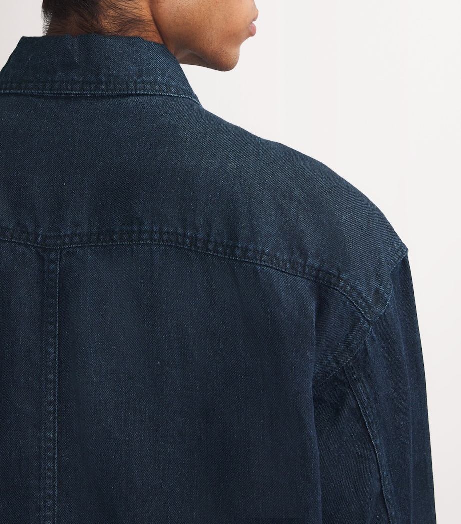 Seb Linen Jacket DARK INDIGO Image 5