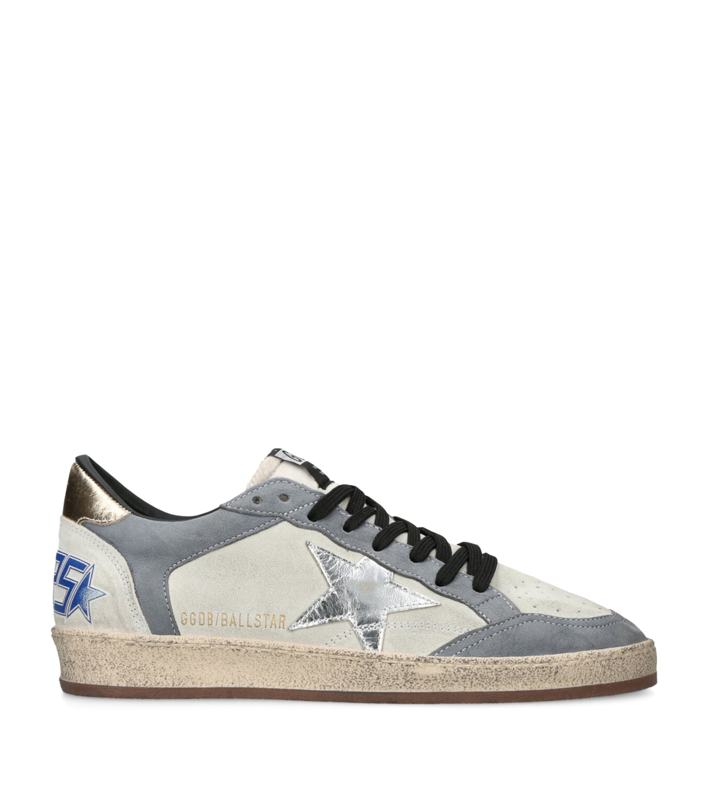 Golden Goose Suede Ball Star Sneakers In Multi