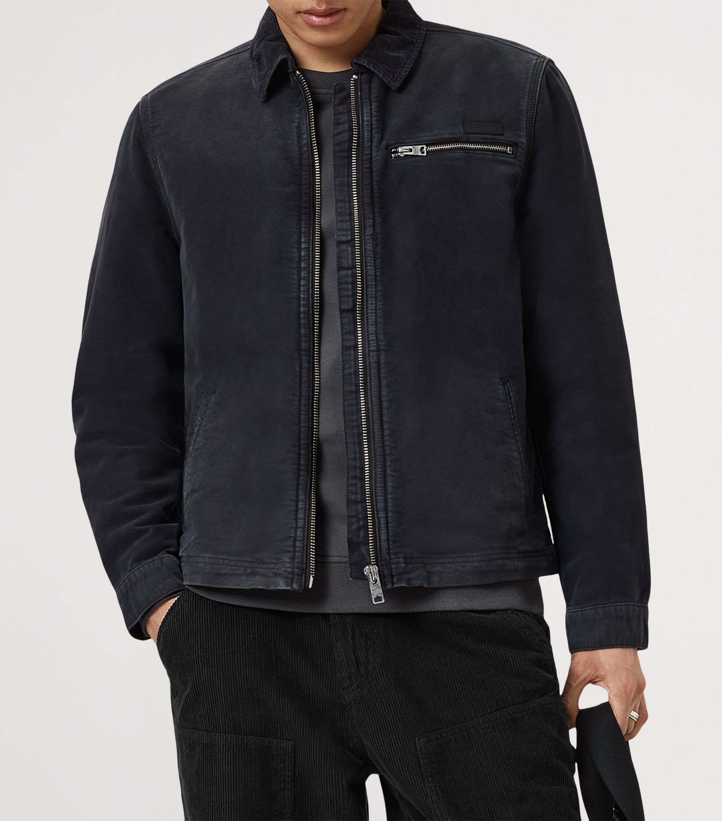 Corduroy-Trim Rothwell Jacket ONYX BLACK Image 5