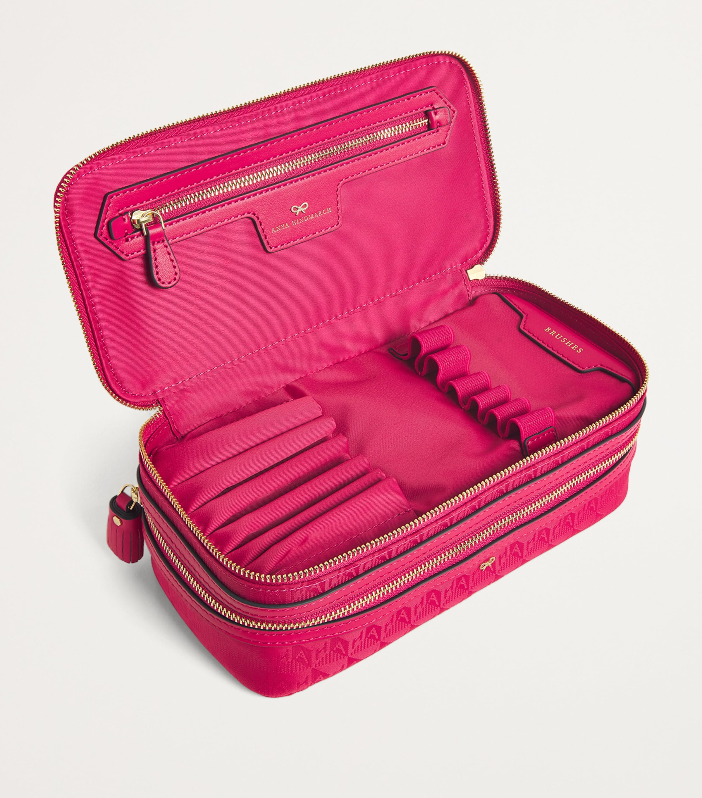 Logo Jacquard Make-Up Pouch MAGENTA Image 2