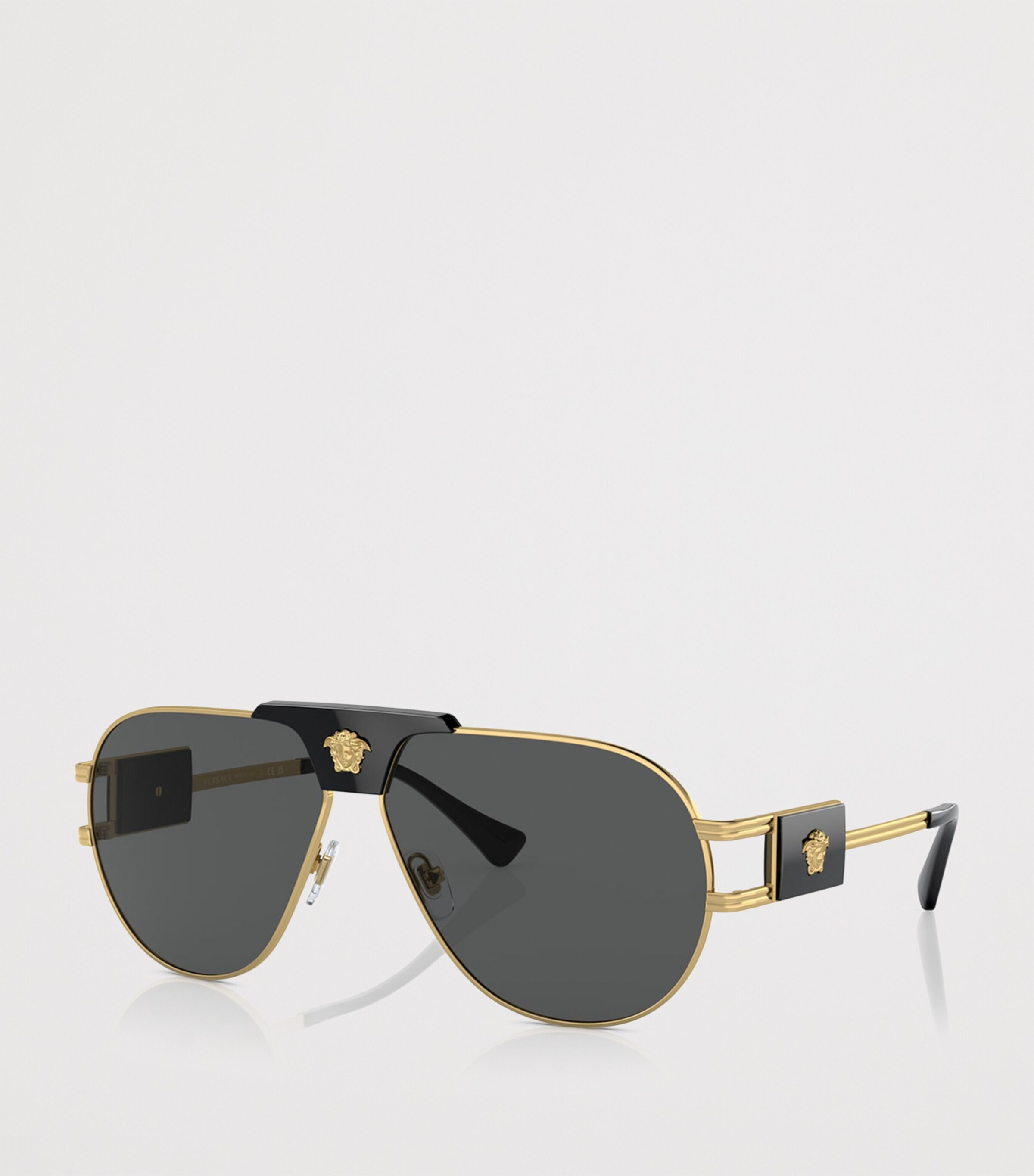 Versace Medusa Pilot Sunglasses Gold Image 2