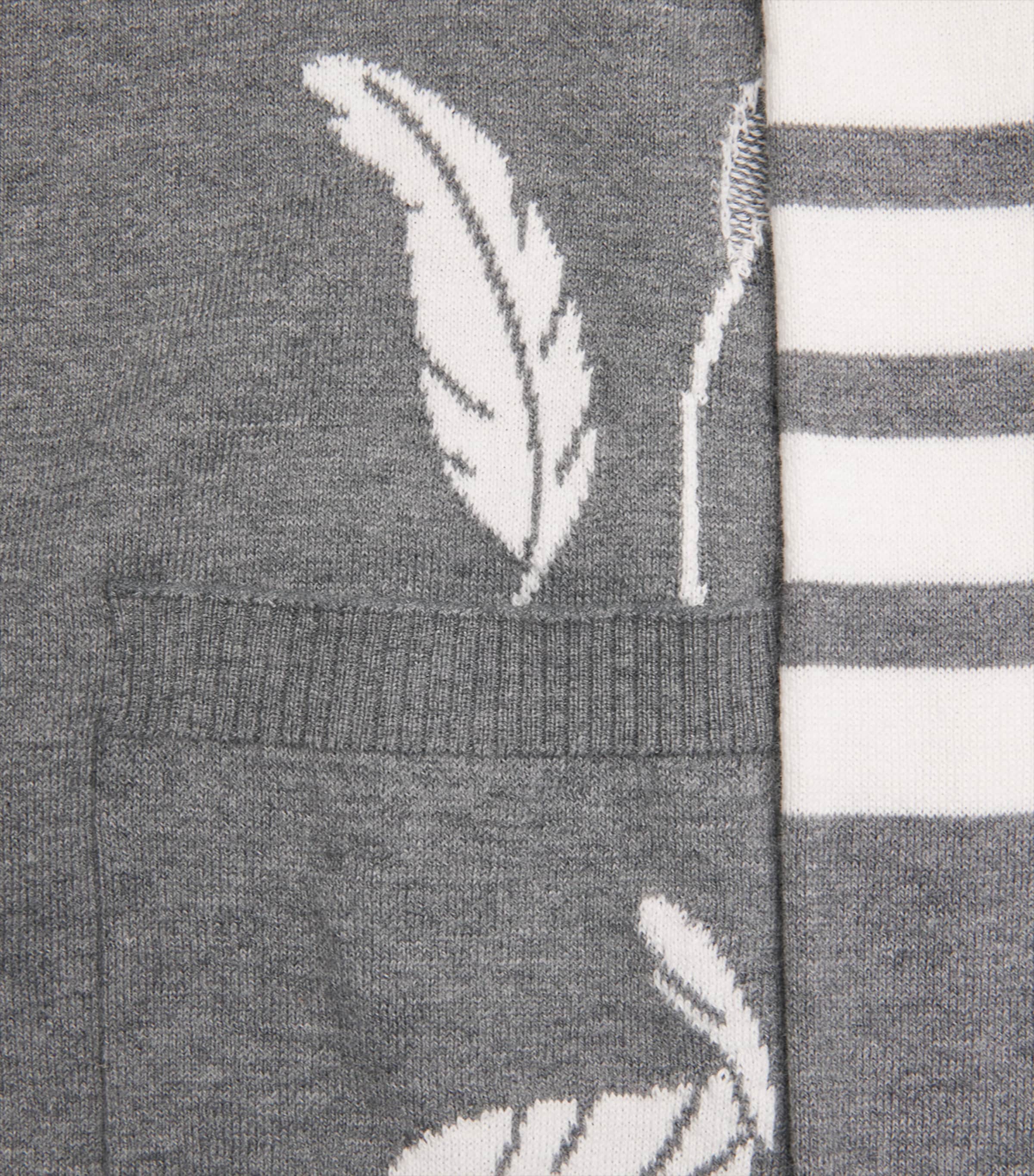 Cotton Feather Cardigan LT GREY Image 5