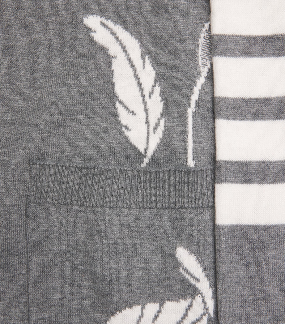 Cotton Feather Cardigan LT GREY Image 5