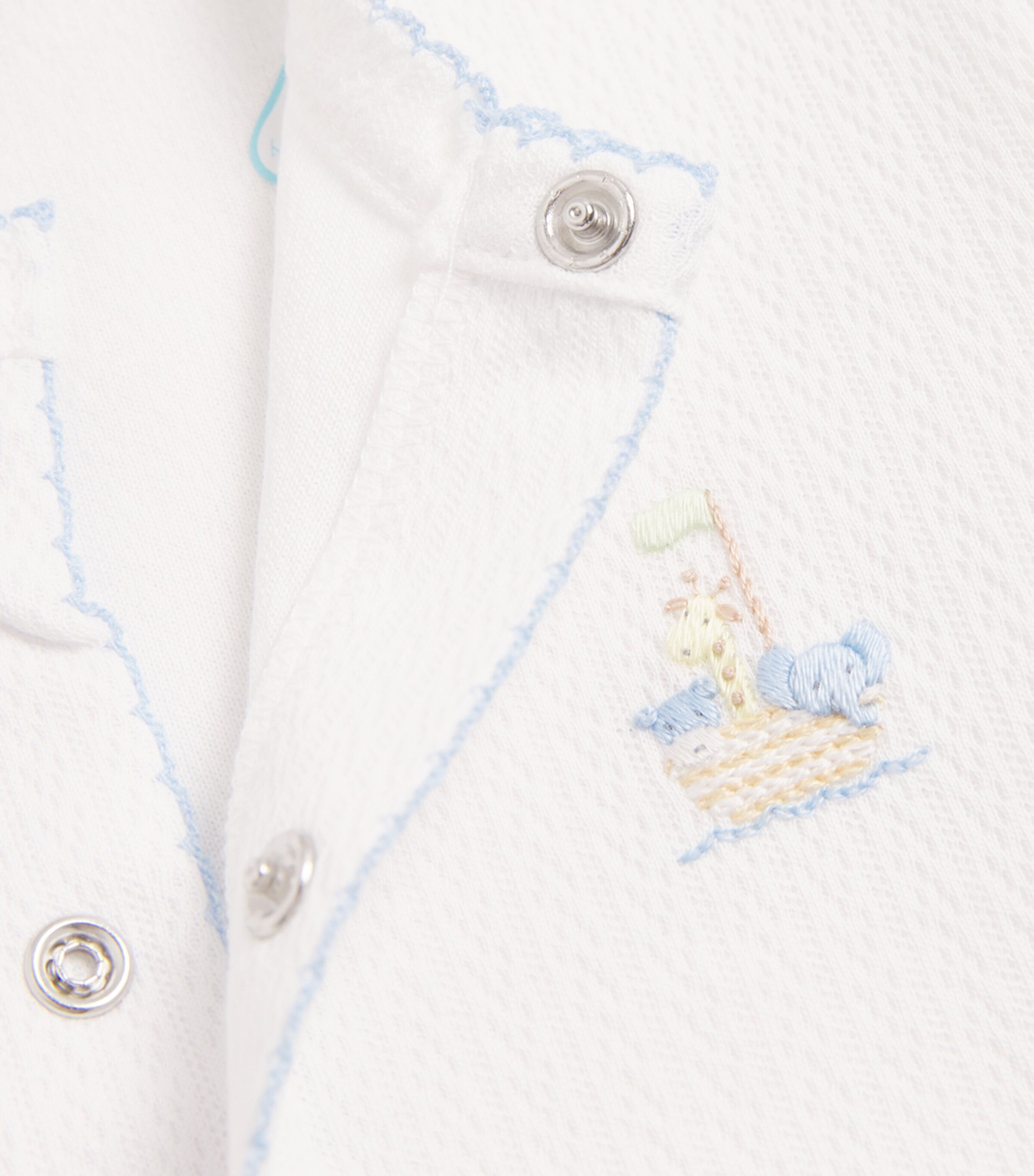 Kissy Kissy Pima Cotton Noah's Arc All-In-One (0-9 Months) Blue Image 3