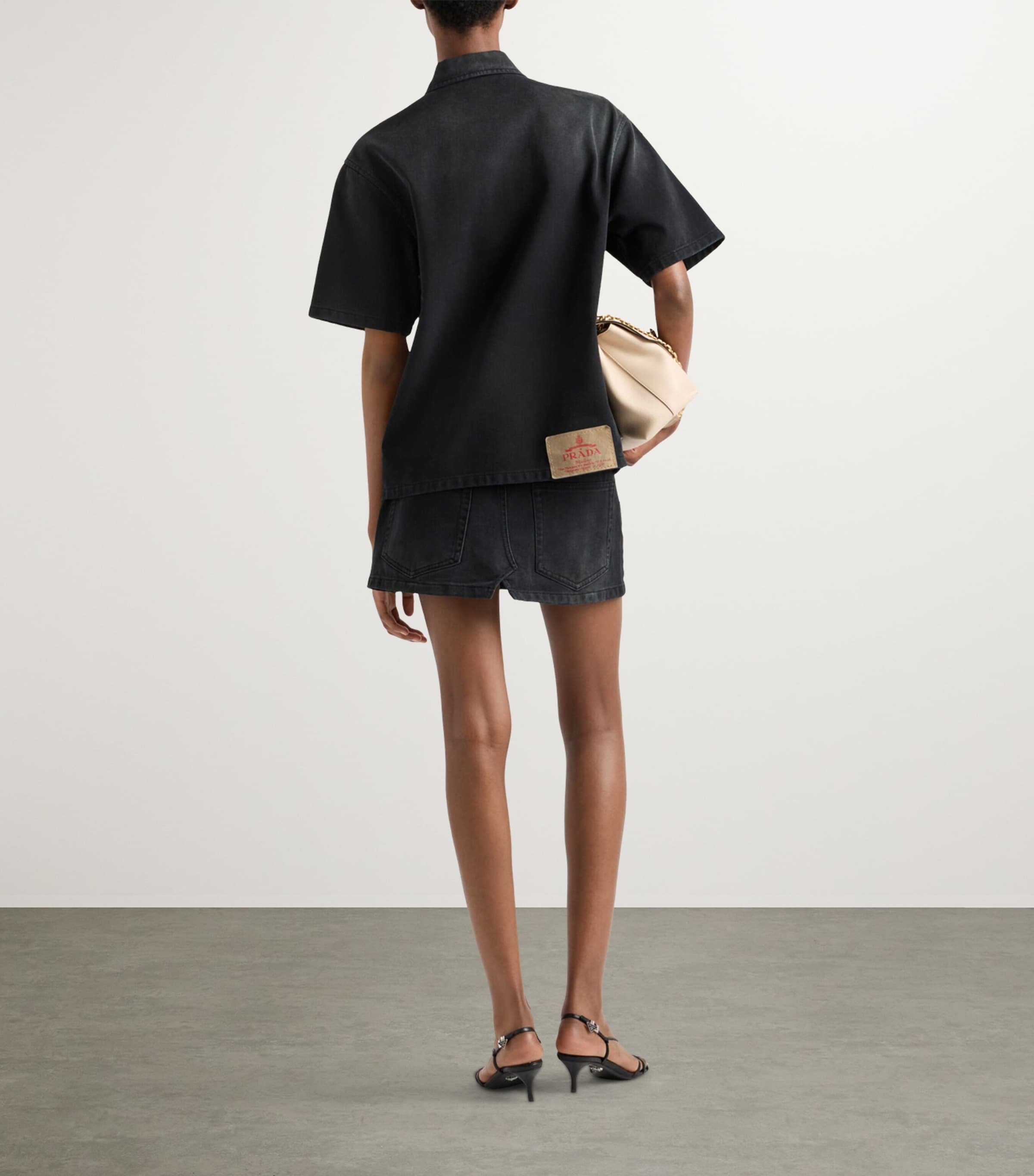 Prada Womens Denim Shirt Image 4