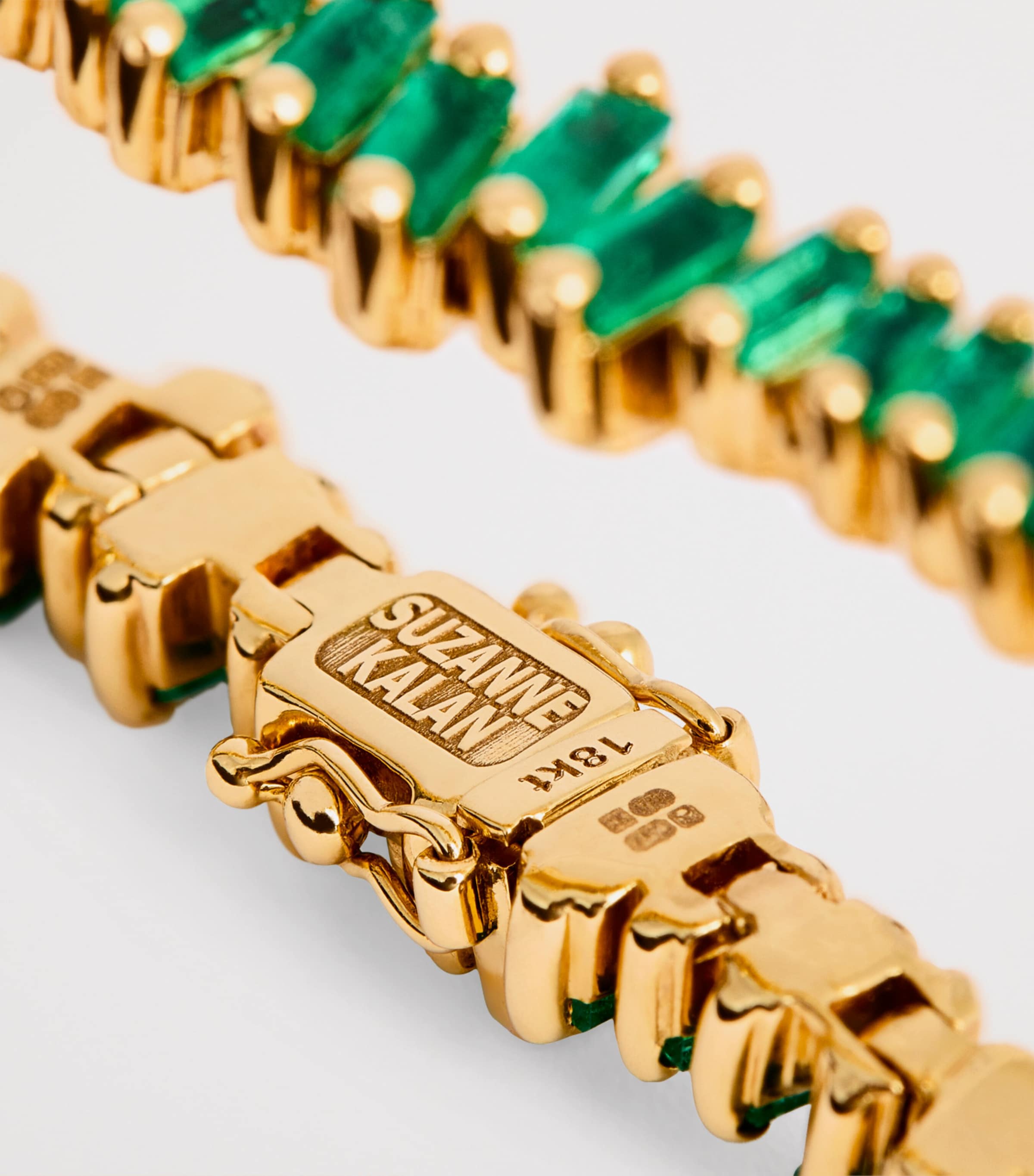 Yellow Gold and Emerald Bold Fireworks Tennis Bracelet 18K YG/EMER Image 5