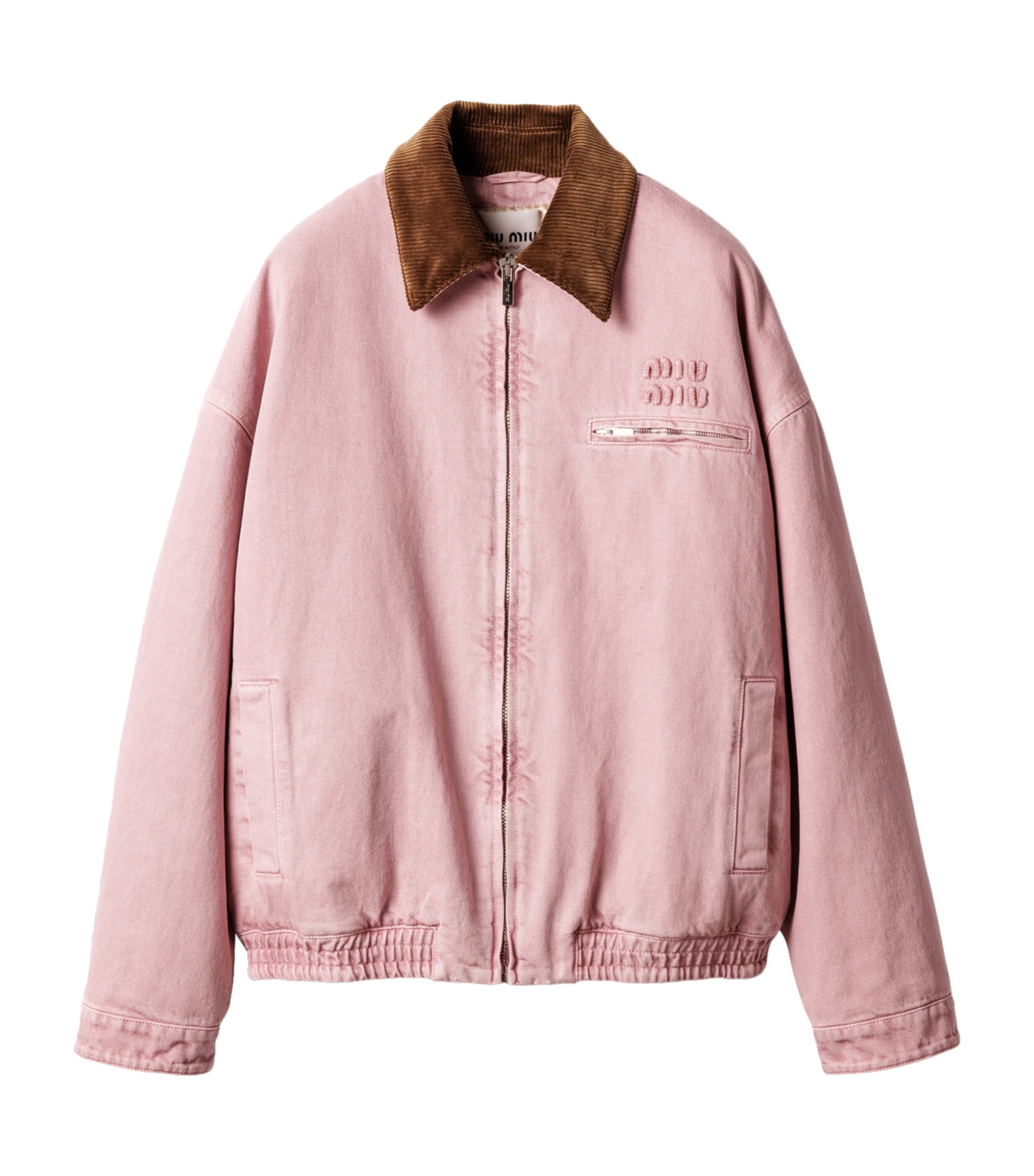 Logo Padded Denim Jacket F0028 Image 1