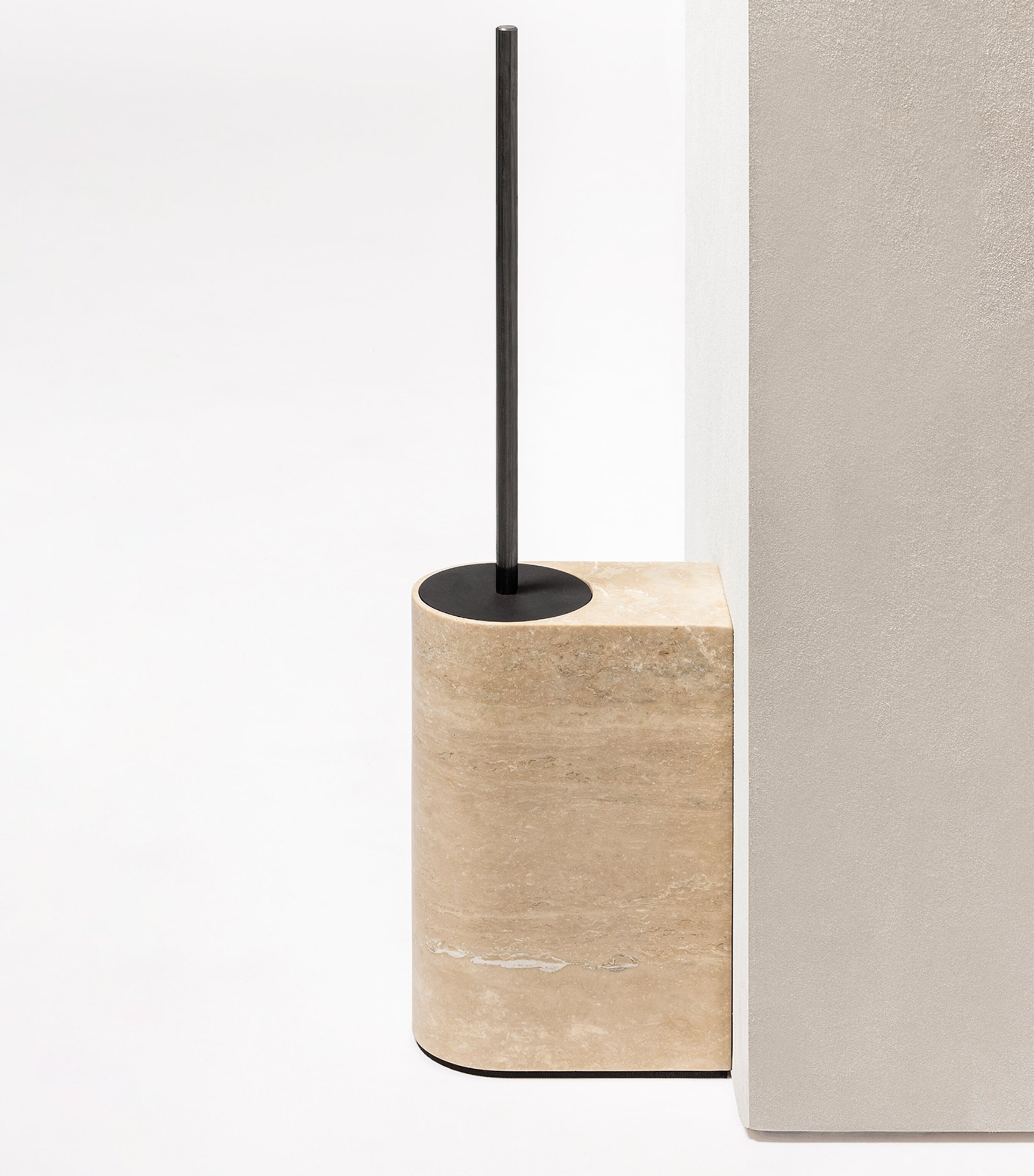 Giobagnara Marble-Effect Nobble Toilet Brush Travotino Classic Image 2