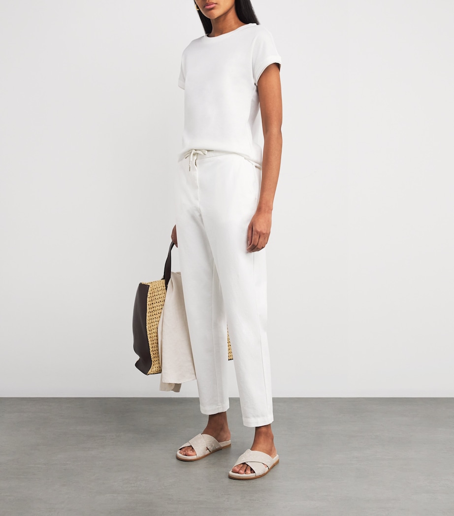 Drawstring Tailored Trousers BIANCO Image 2