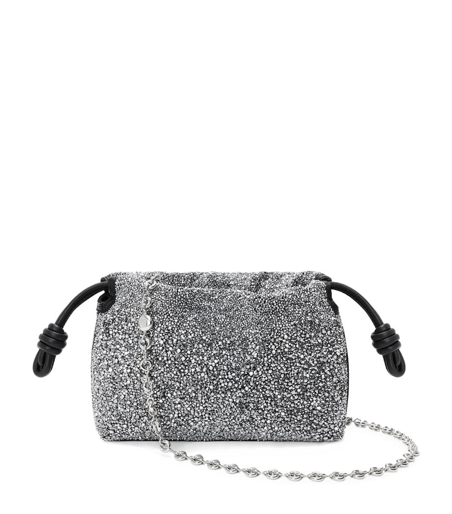 LOEWE Mini Beaded Flamenco Purse Black/silver Image 1