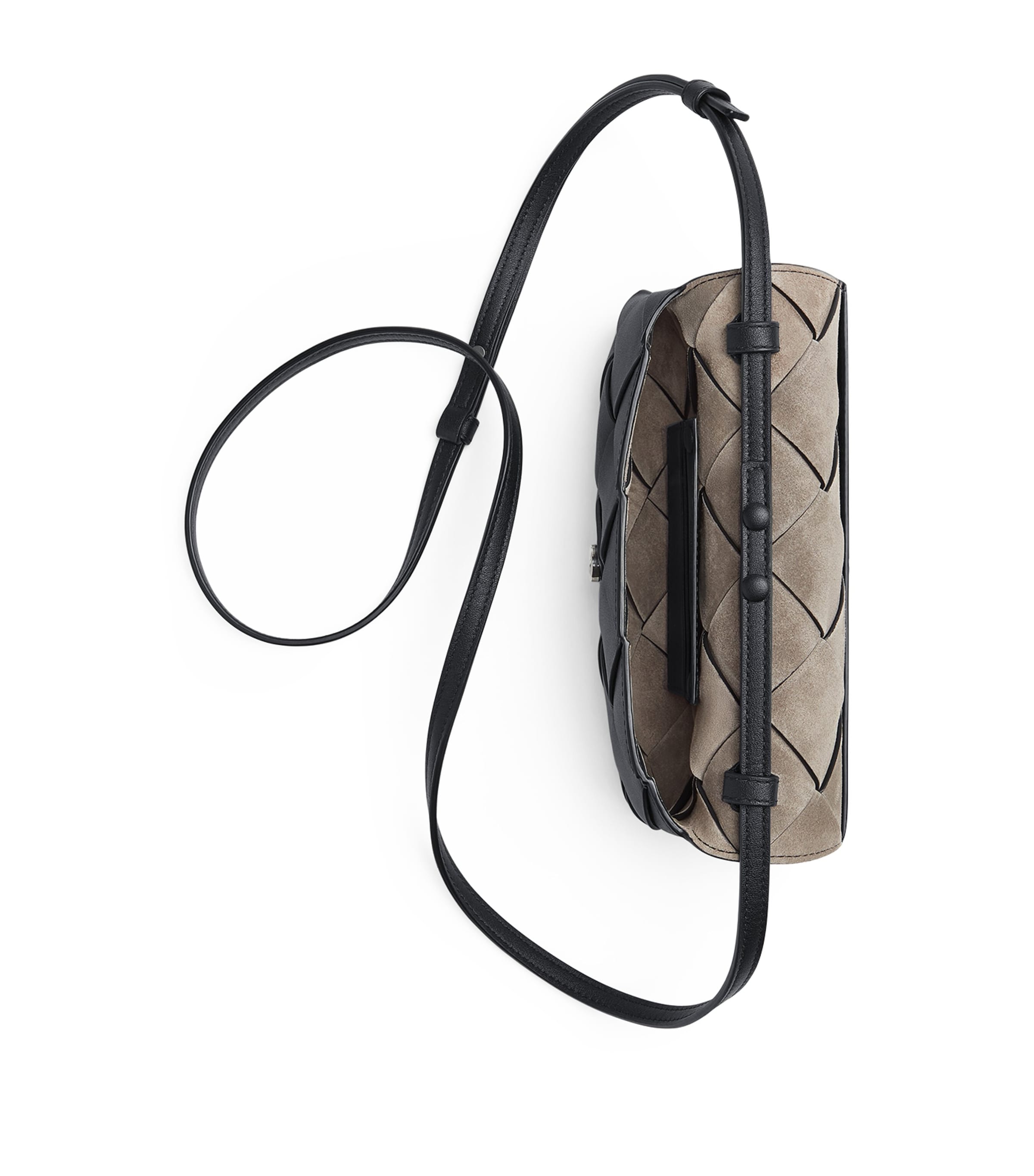 Leather Intreccio Cross-Body Pouch 8803 Image 5