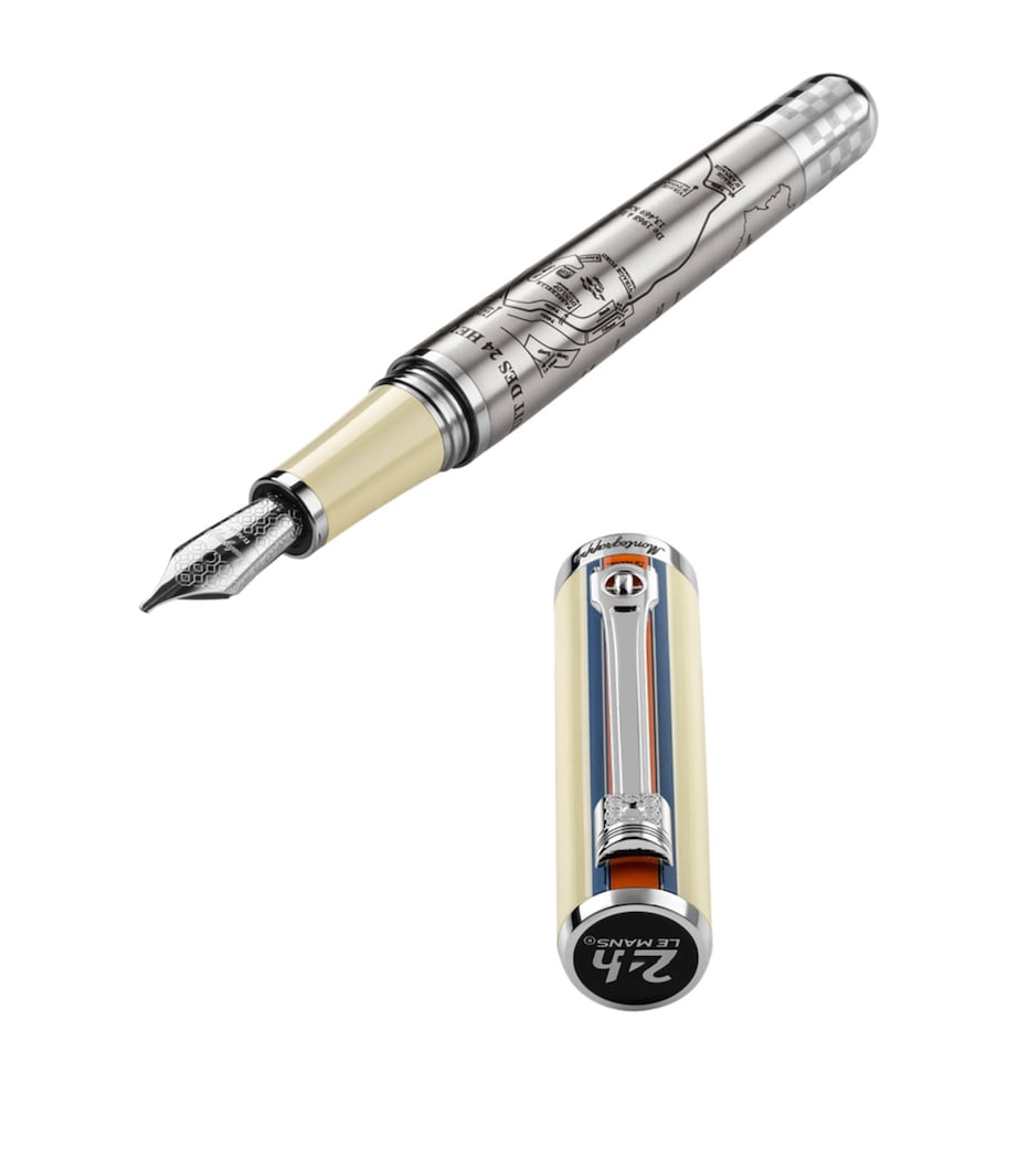 24H Le Mans Legend Fountain Pen SILVER/BEIGE Image 1