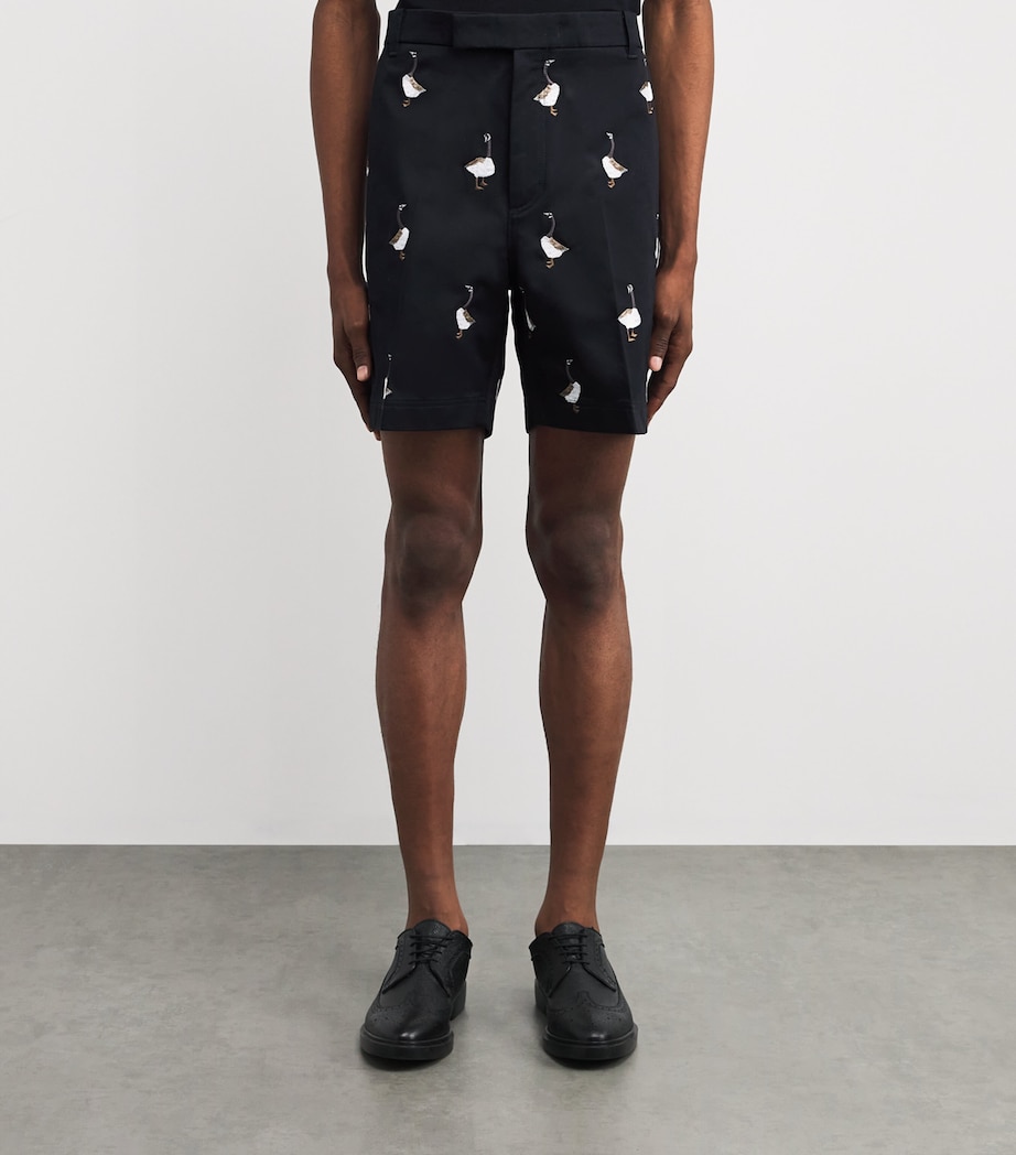 Cotton Utility Chino Shorts NAVY Image 3