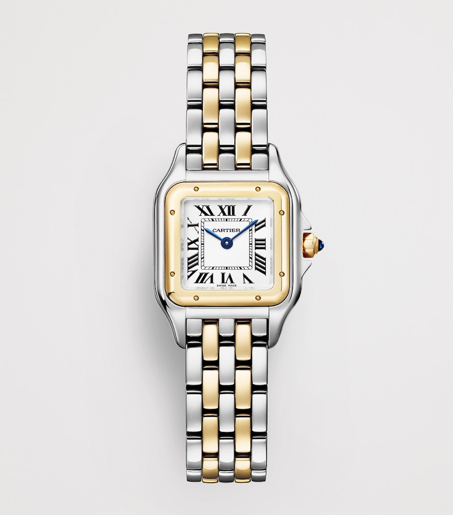 Cartier Small Yellow Gold and Stainless Steel Panthère de Cartier Watch 23mm Silver Image 4