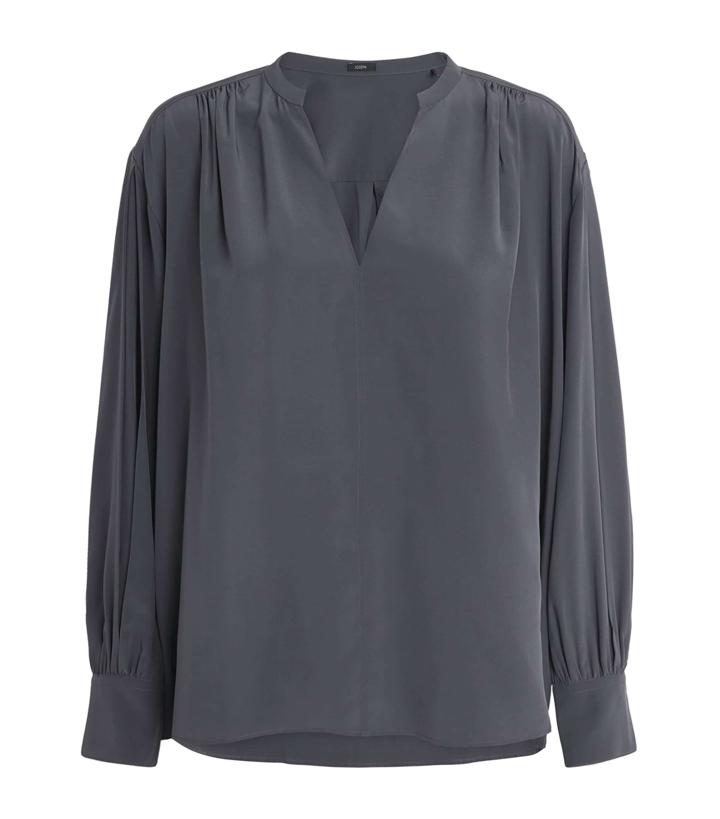 Joseph Silk Blondel Blouse In Gray