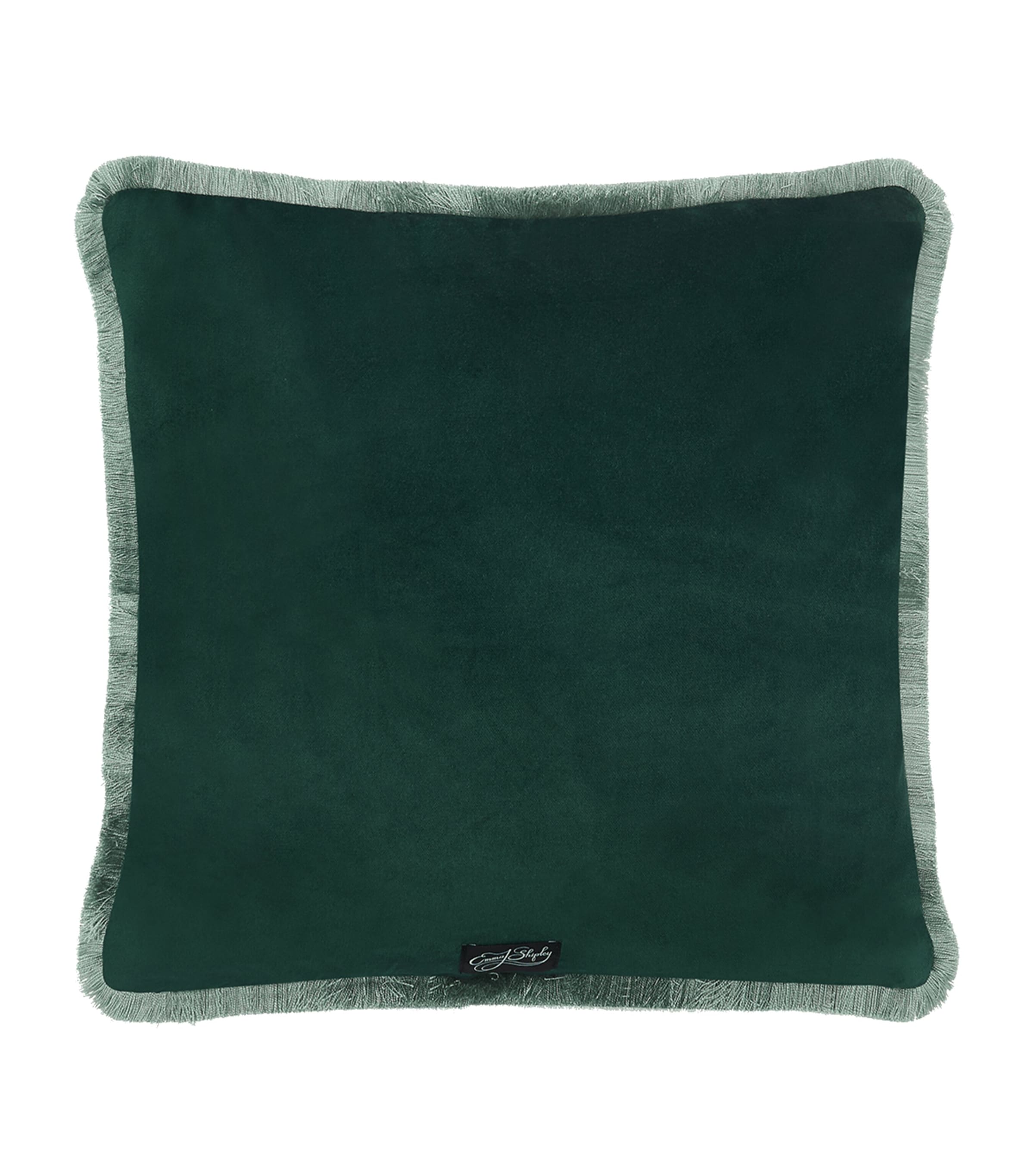 Velvet Snow Leopard Cushion (46cm x 46cm) FOREST Image 3