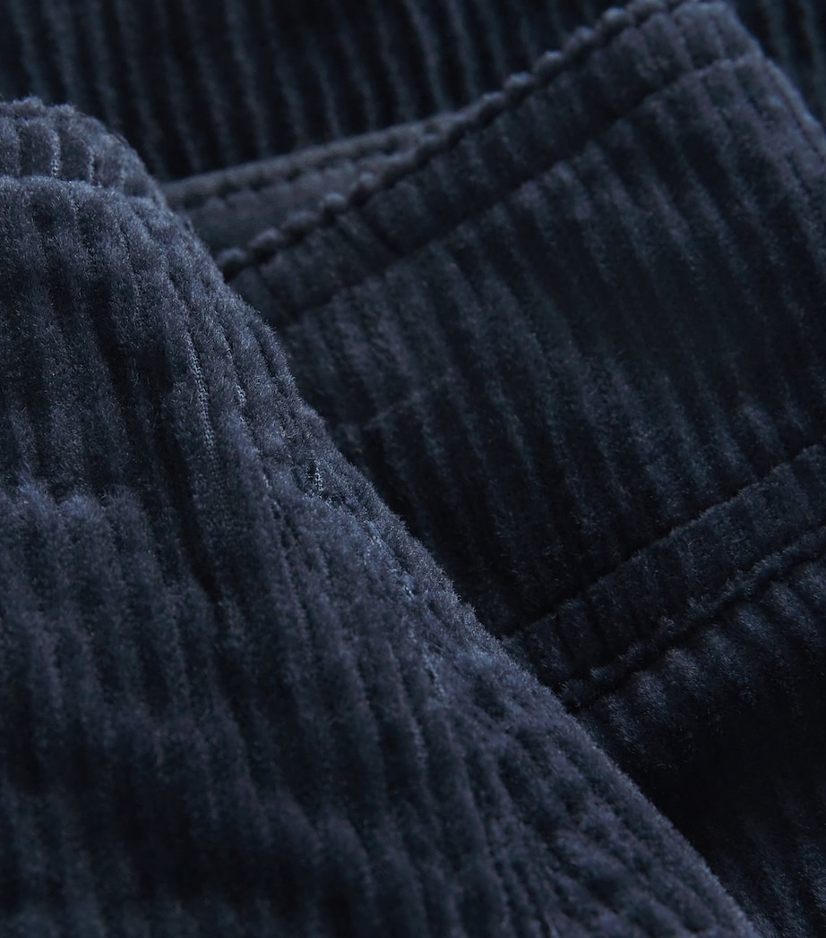 Stretch-Cotton Corduroy Midi Skirt NAVY Image 5
