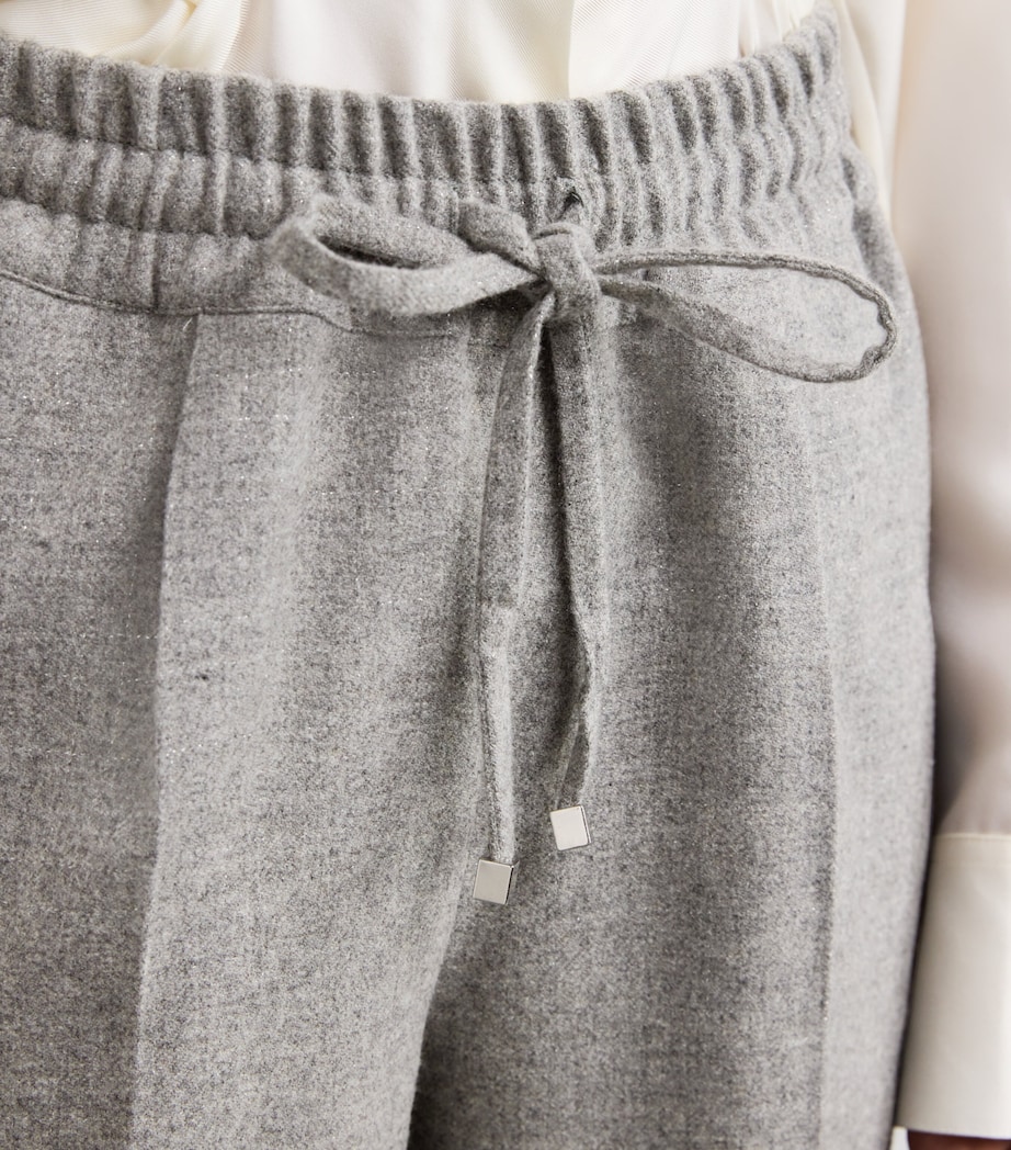 Virgin Wool-Cashmere Shimmer Trousers GREY Image 6