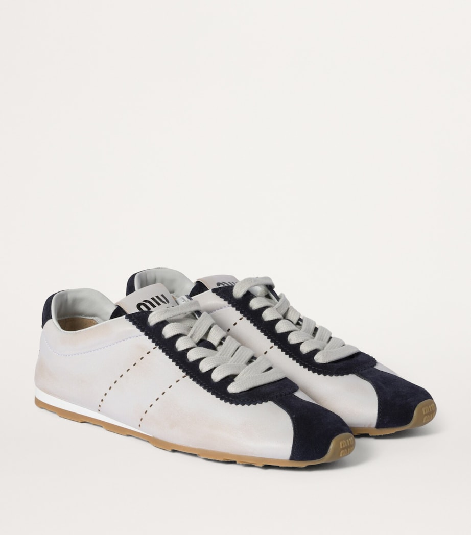 Leather-Suede Sneakers F0UB0 Image 2
