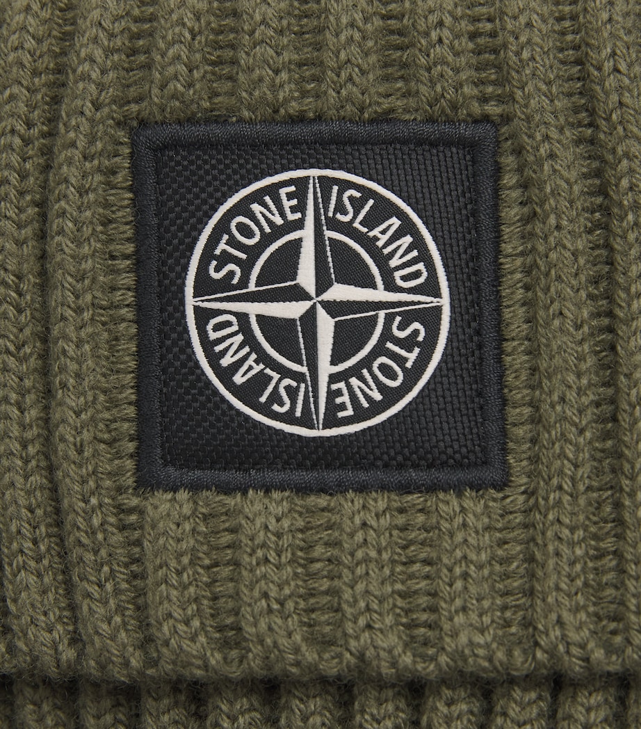 Stone Island RWS Wool Compass Beanie Image 4