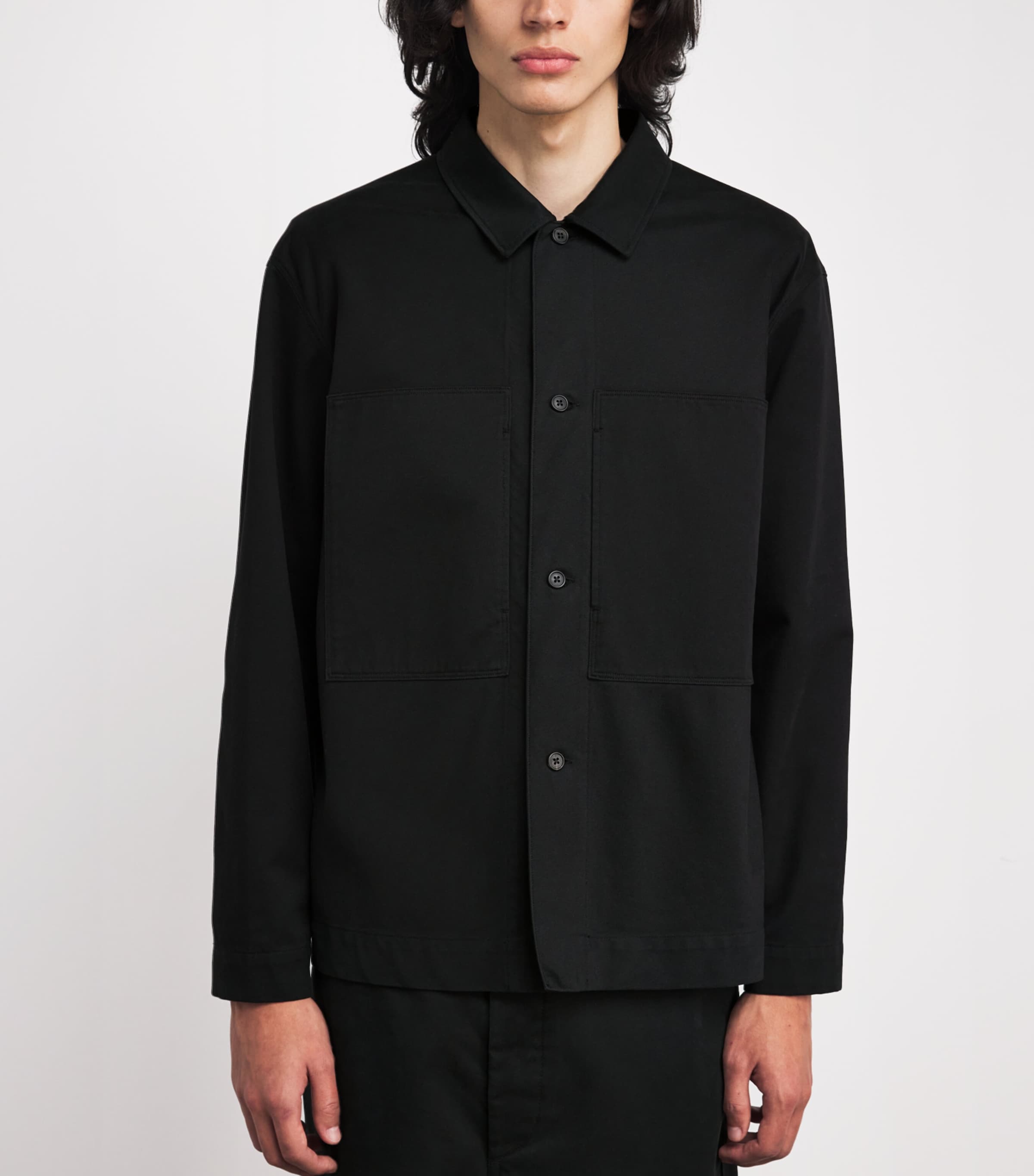 Samir Cotton Jacket BLACK Image 3