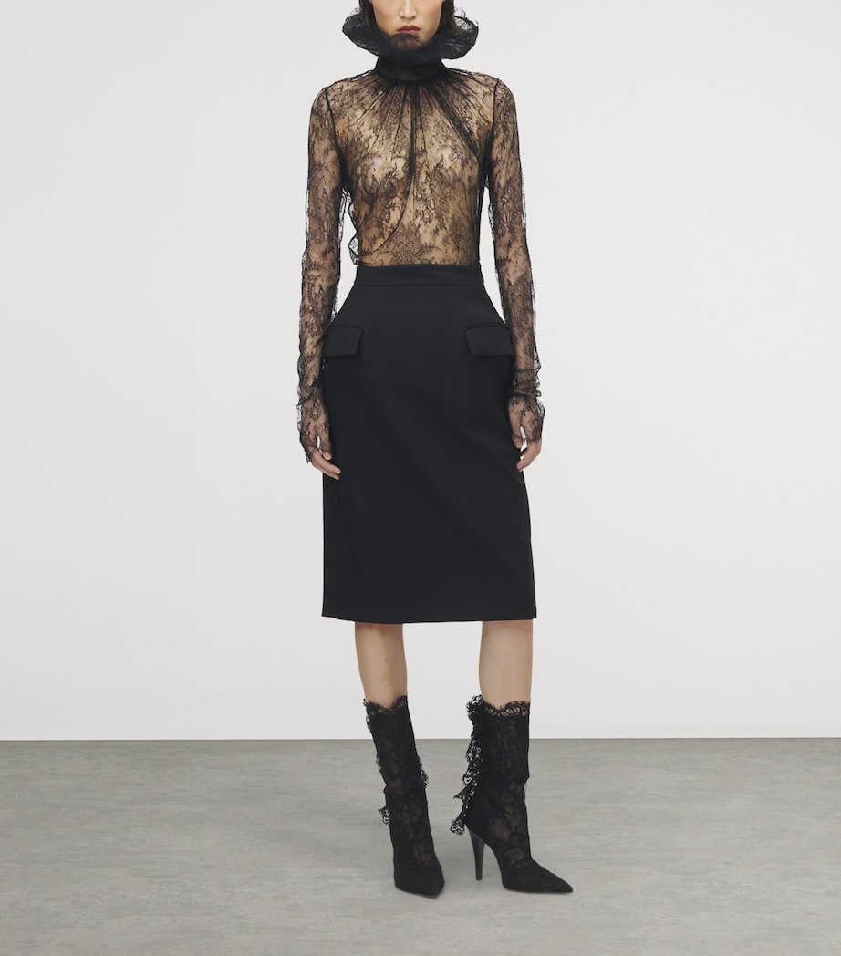 Wool-Blend Midi Skirt 1000 Image 3