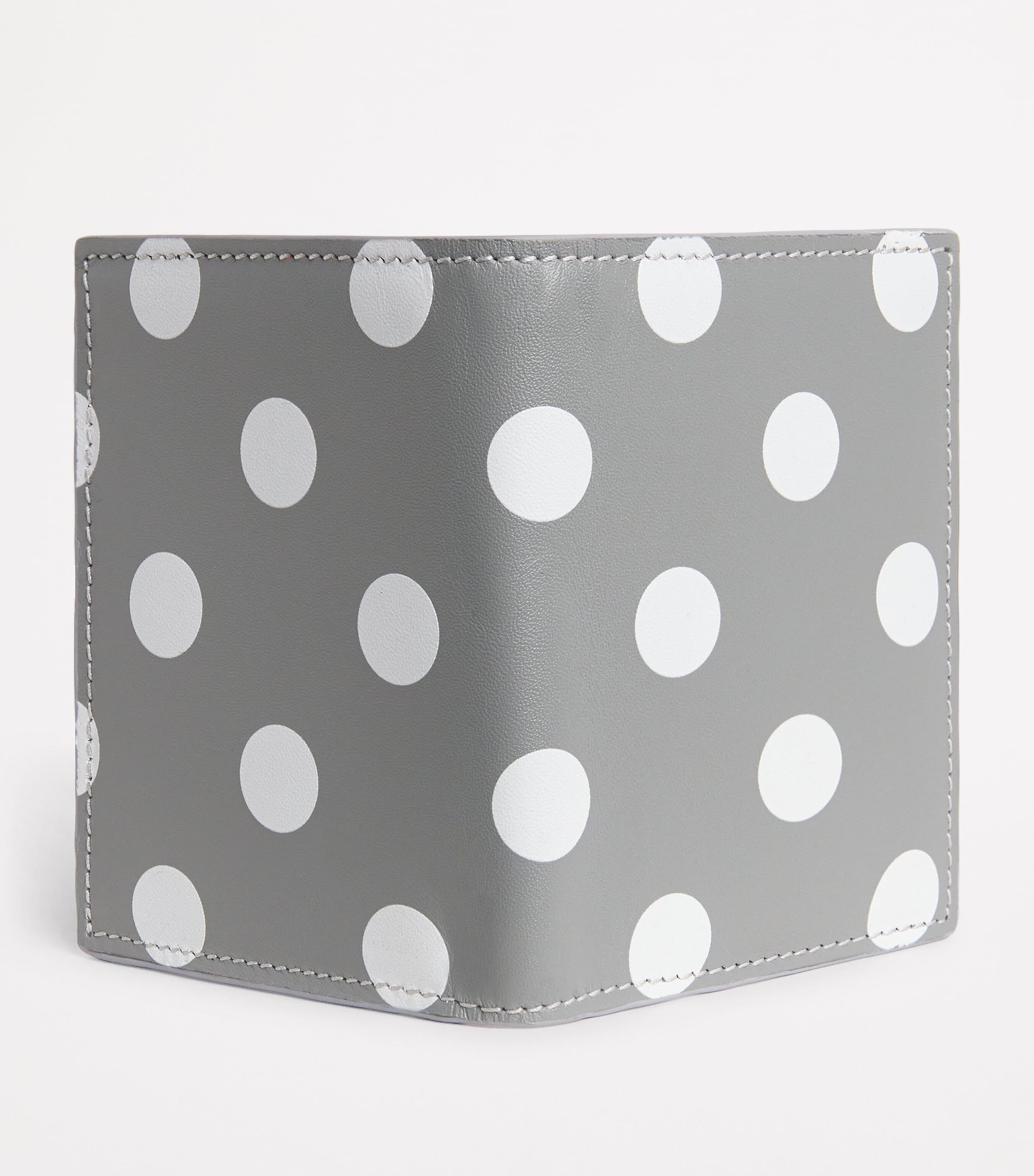 Comme Des Garçons Wallet Multi Leather Polka-Dot Bifold Card