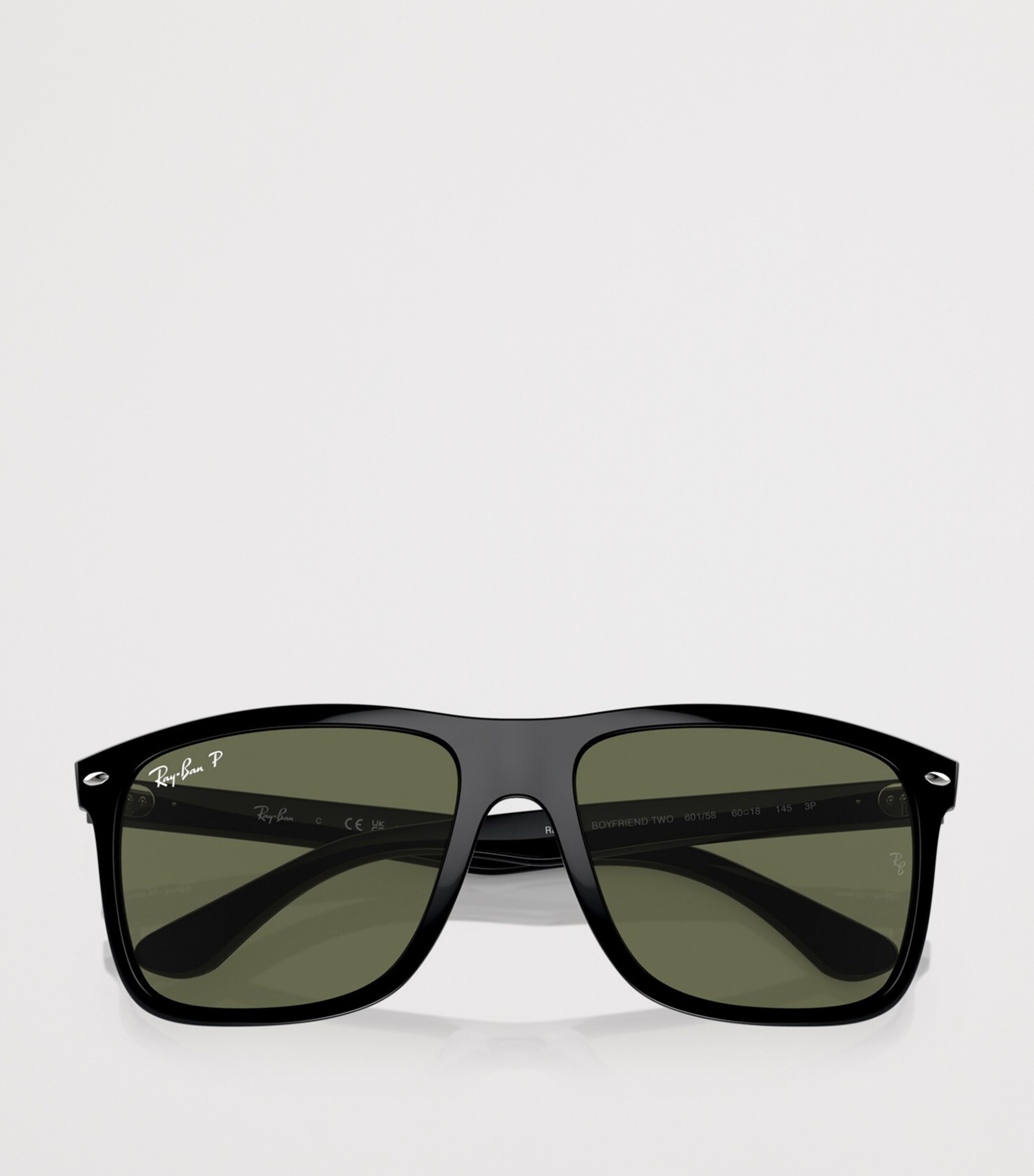 Ray-Ban Two Boyfriend Square Sunglasses Black Image 5