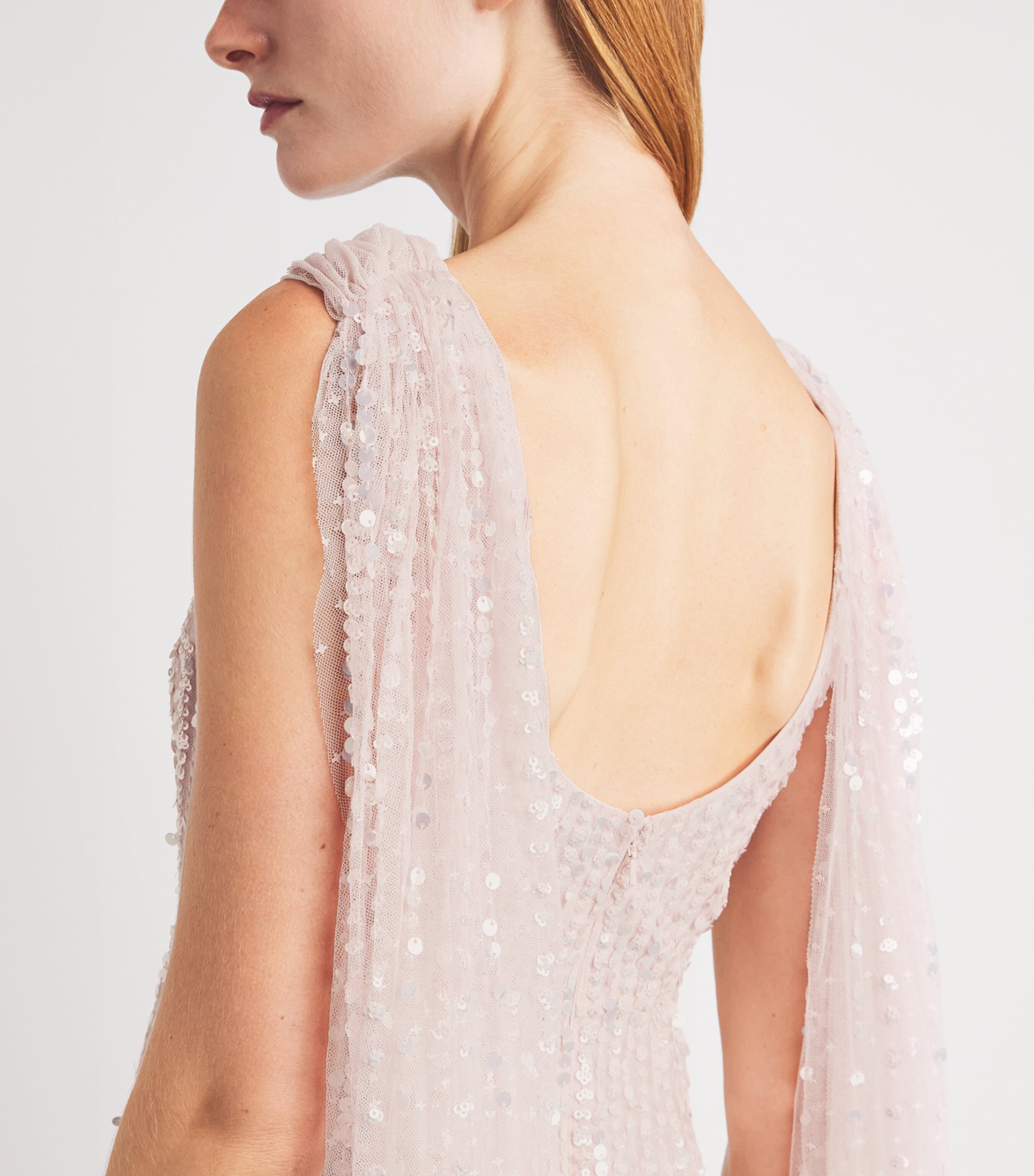 Needle & Thread Womens Moonlight Sequin Maxi Dress Shell Image 5
