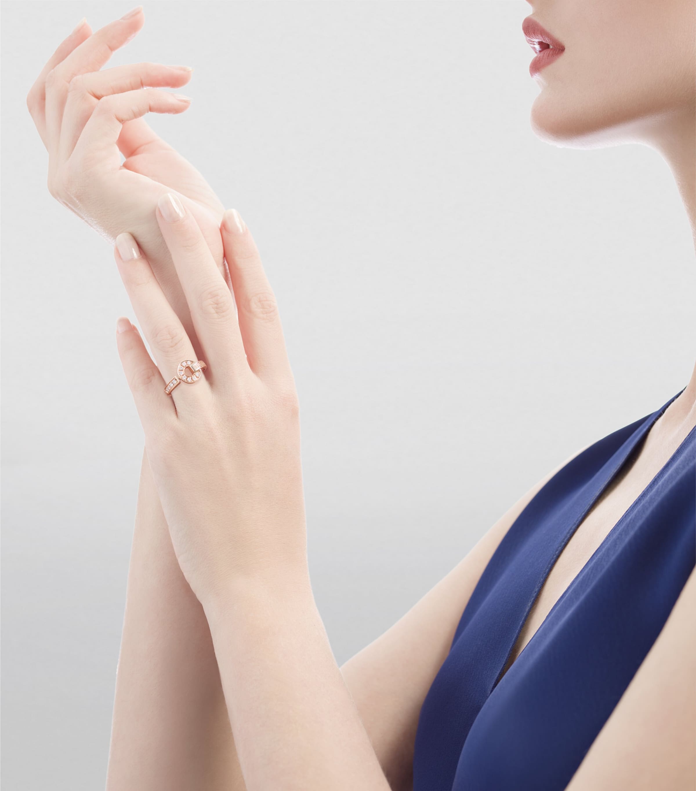 Rose Gold and Diamond BVLGARI BVLGARI Ring PINK GOLD Image 3