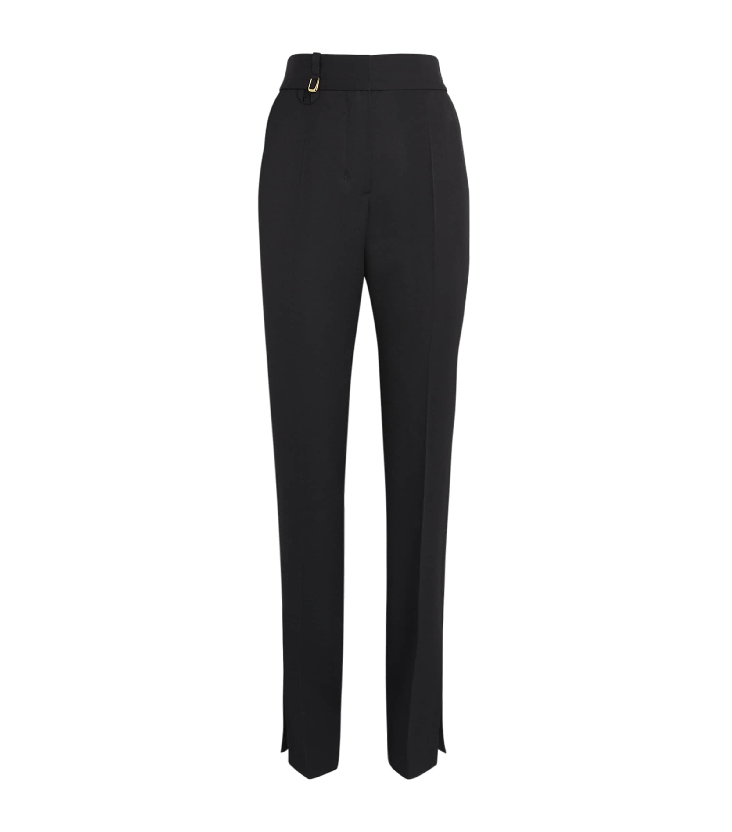 Jacquemus Womens Virgin Wool Tibau Trousers Black Image 1