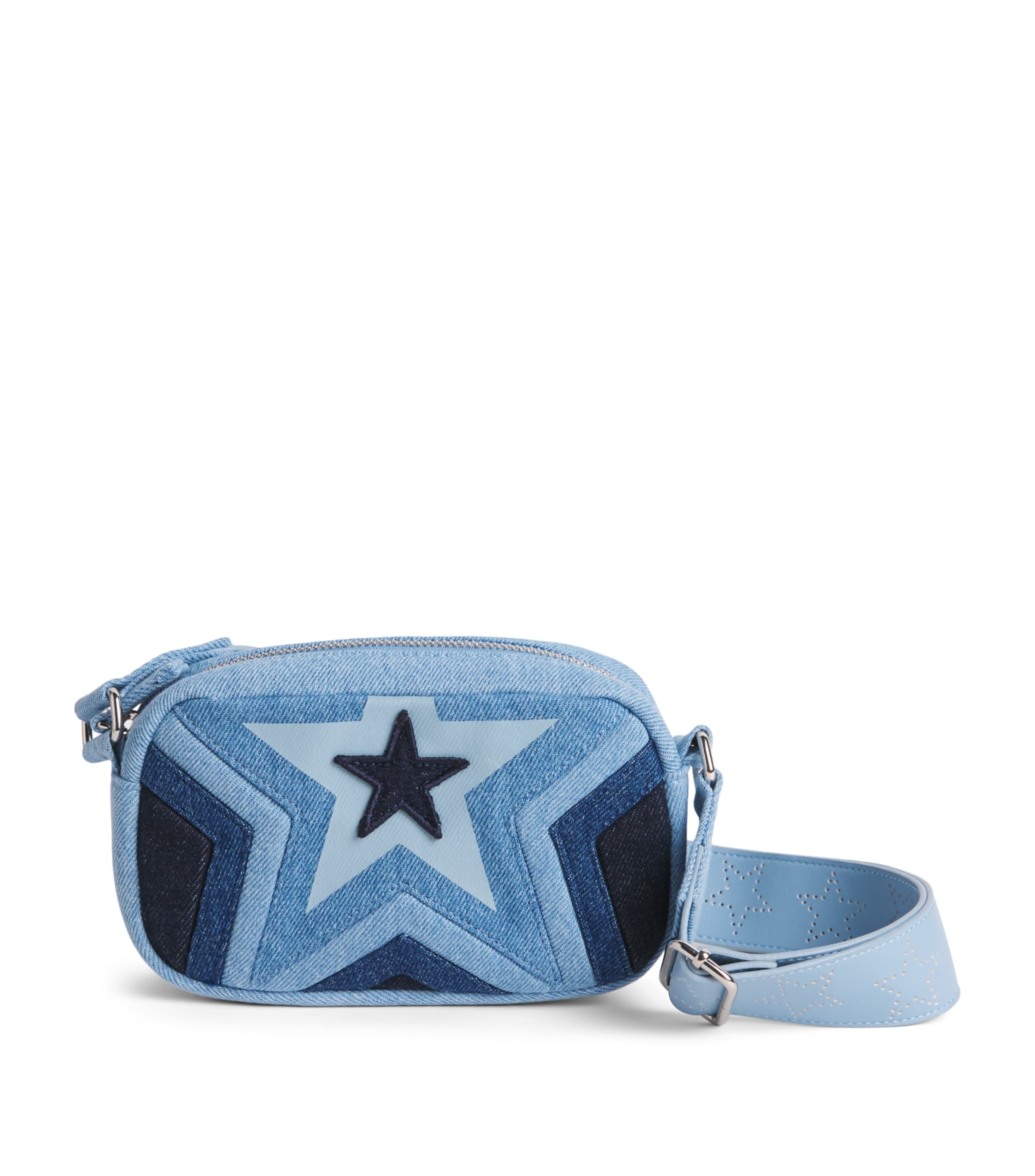 Stella McCartney Kids ショルダーバッグ ライトブルー Stella McCartney Kids Multi Denim Star Shoulder Bag | Harrods US