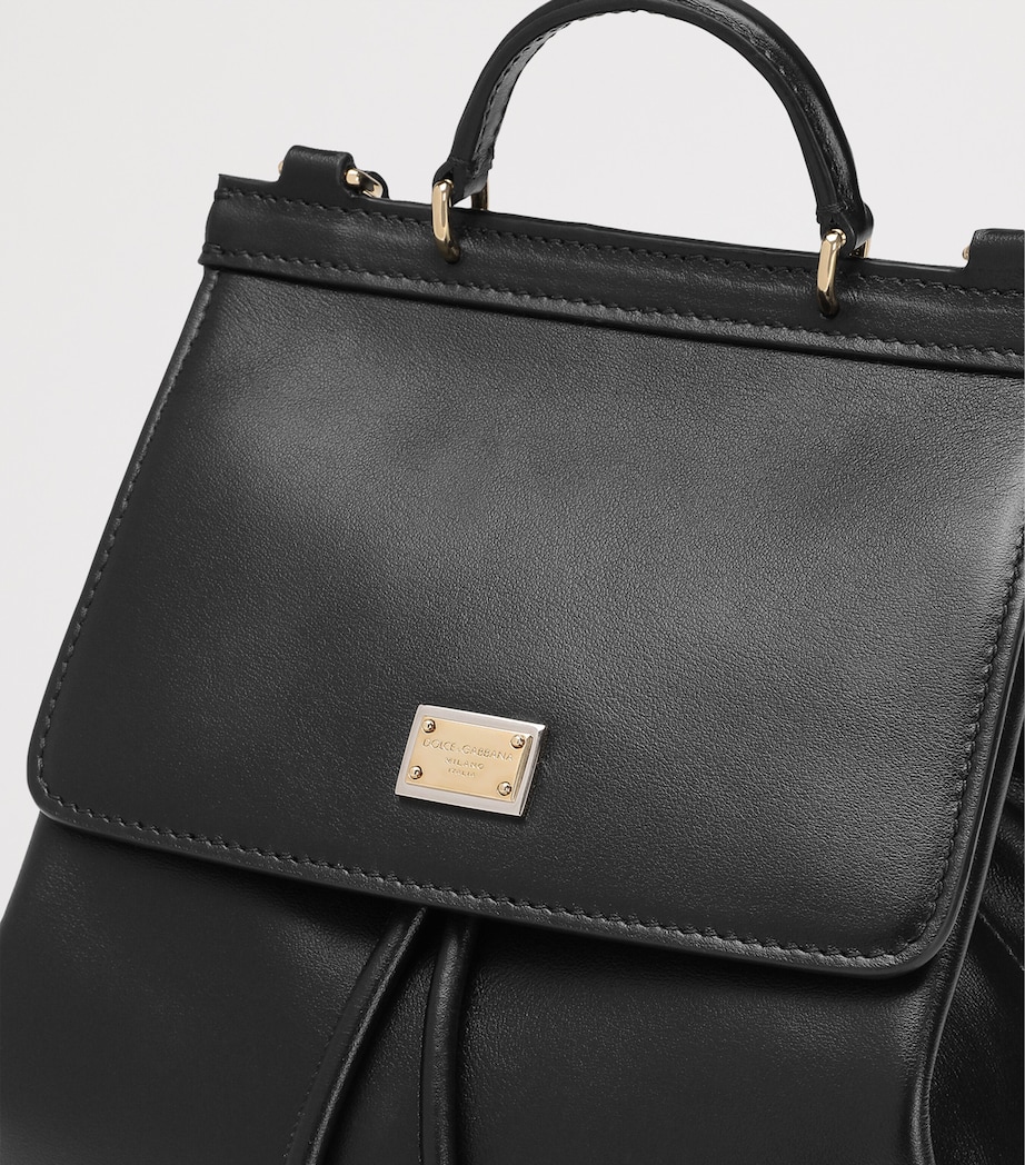 Calfskin Backpack 80999-BLACK Image 4