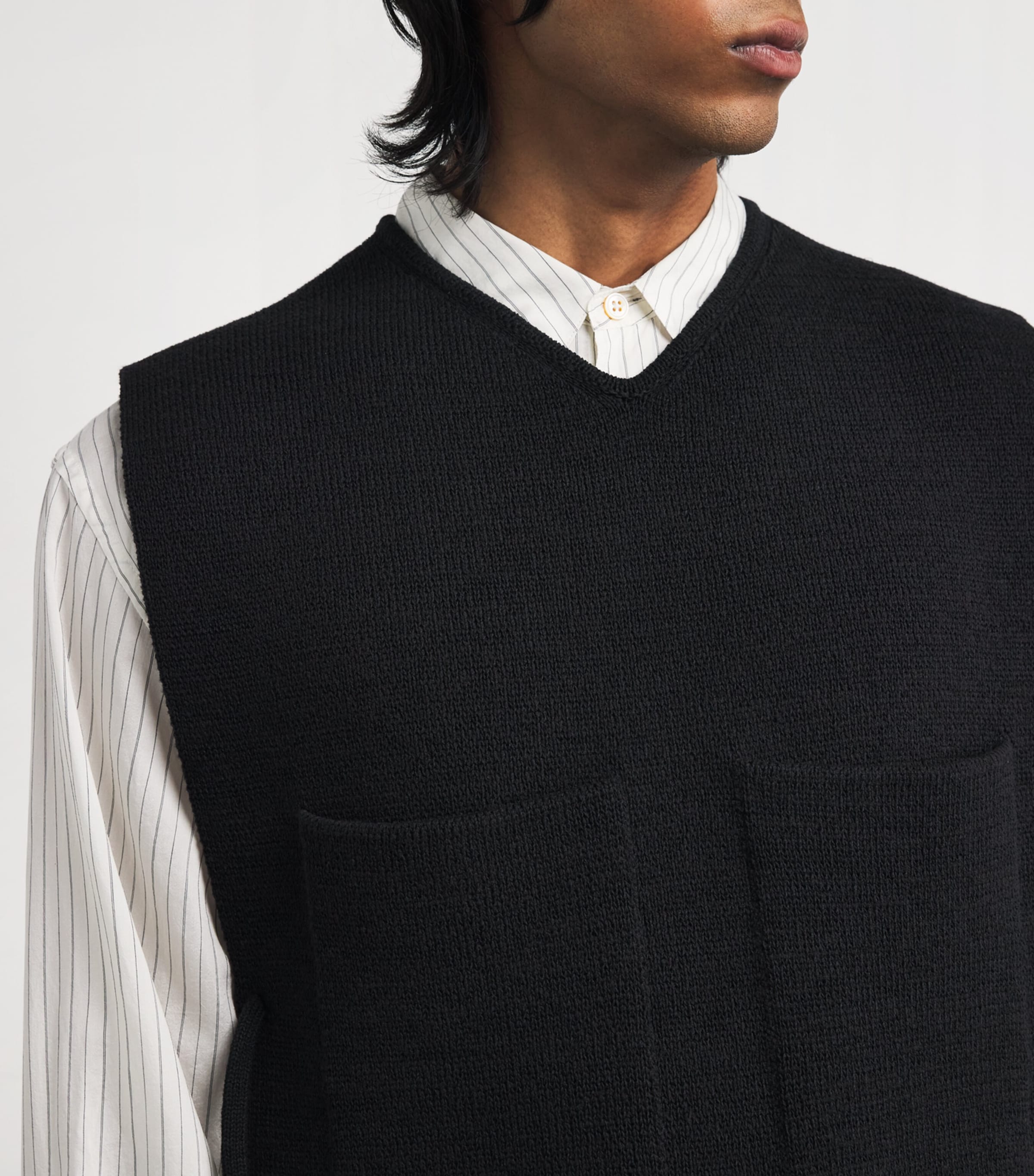 Craig Green Black Tape Knit Vest | Harrods US