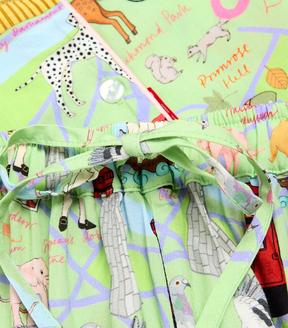 The Swinging City Pyjama Set (2-13 Years) GREEN Image 3