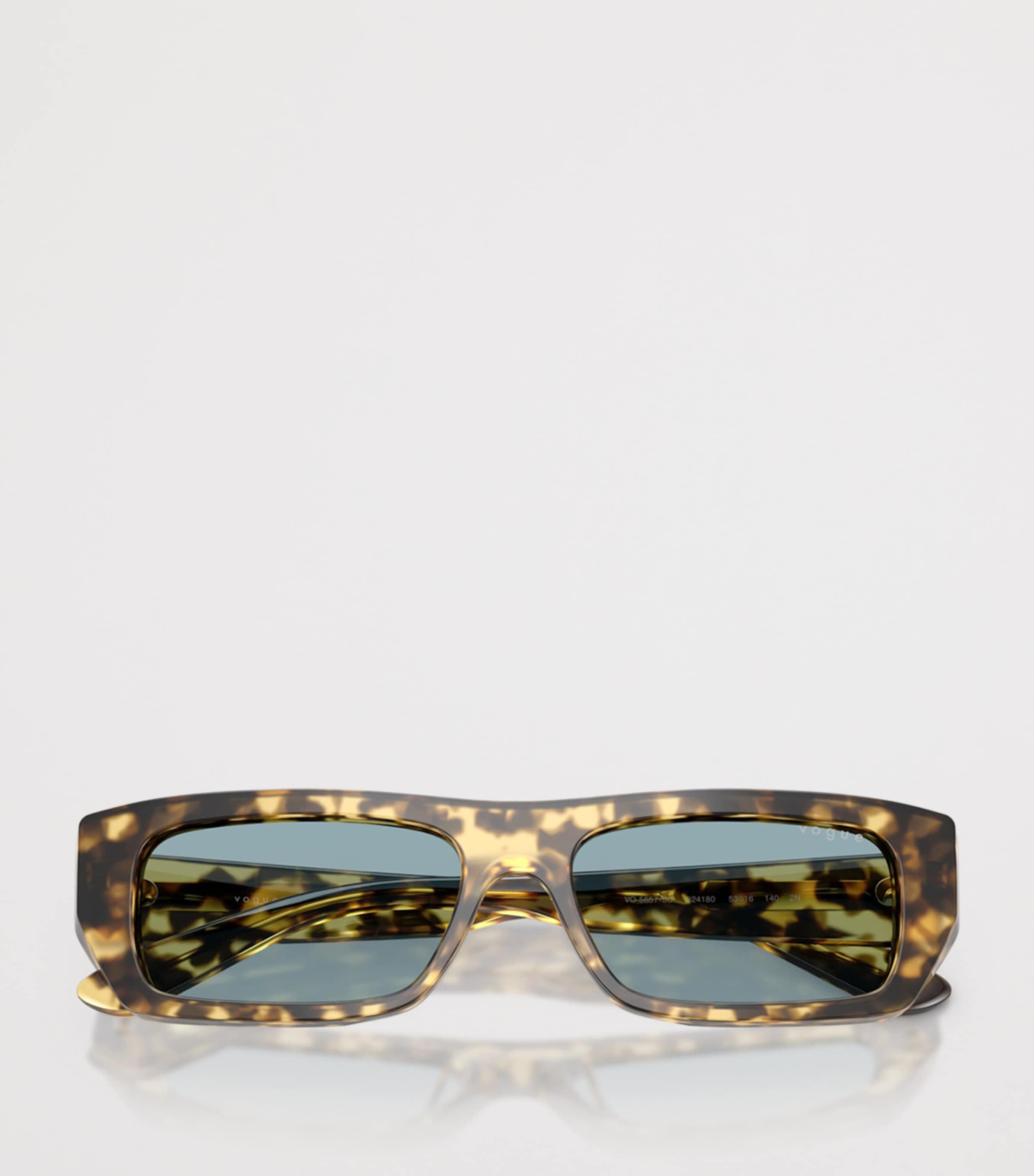 Tortoiseshell Rectangular Sunglasses 324180 Image 5