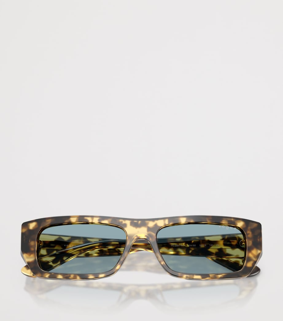 Tortoiseshell Rectangular Sunglasses 324180 Image 5
