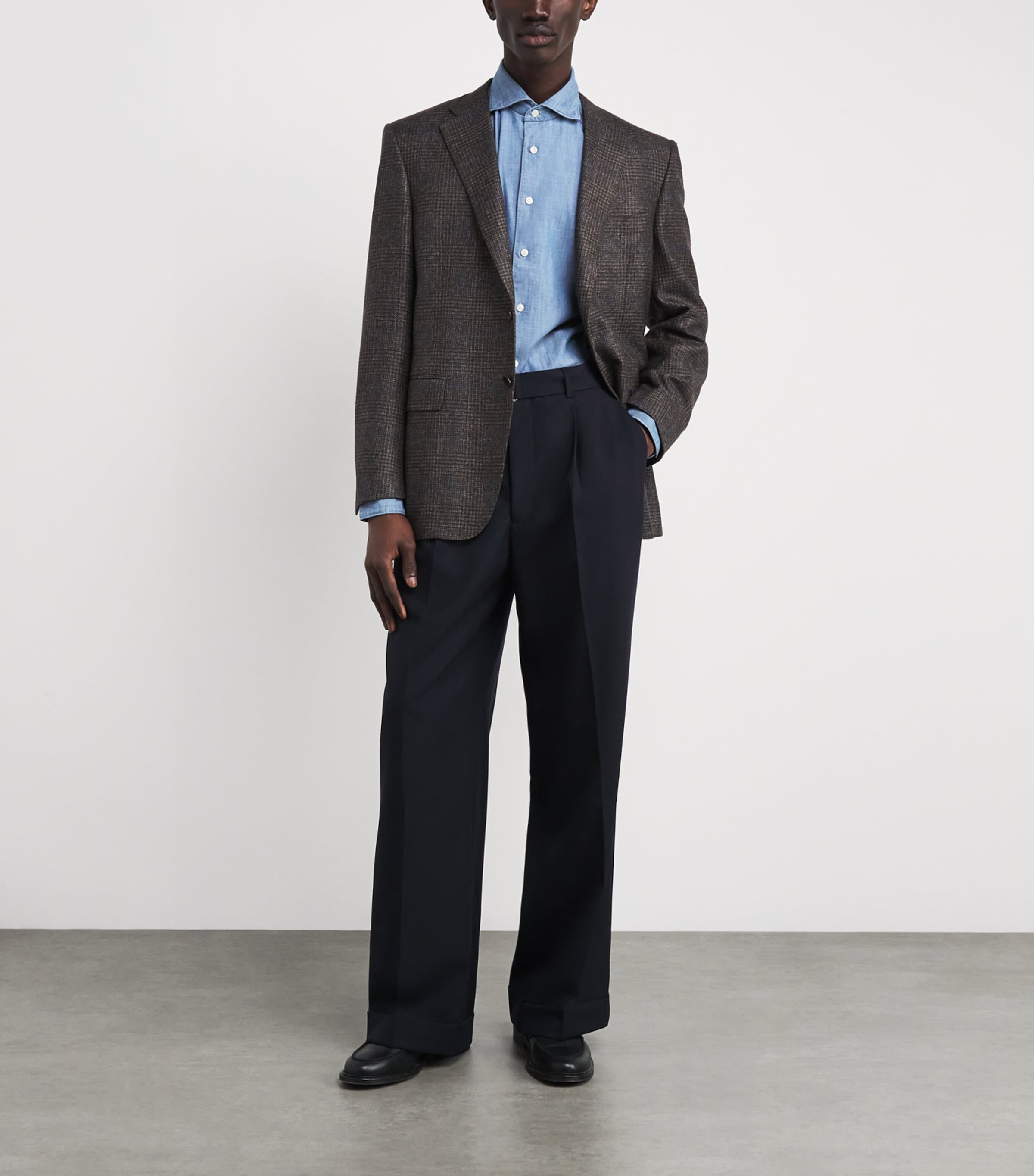 Denim Slim Fit Shirt 22 LIGHT BLUE Image 2