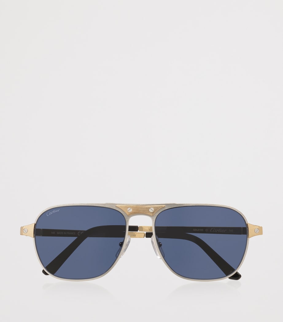 Cartier Rectangular Aviator Sunglasses Image 5