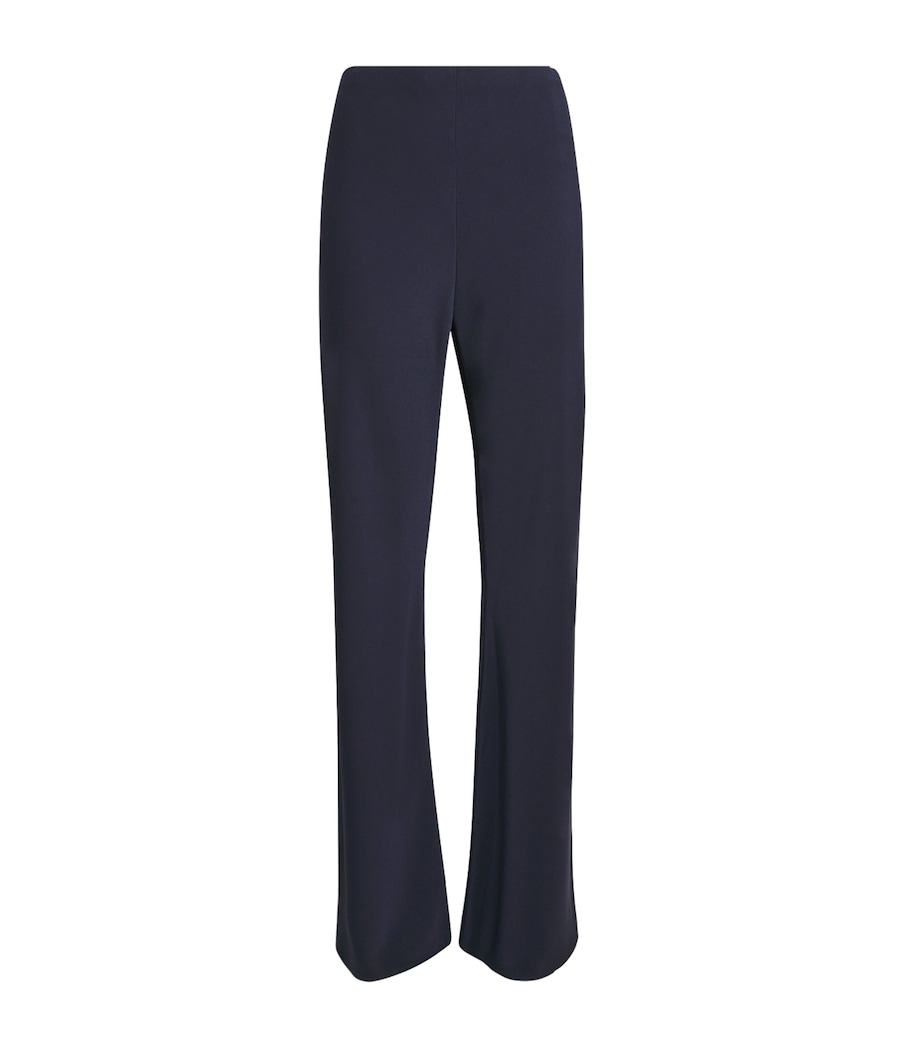 Veronica Beard Womens Braddock Wide-Leg Trousers Navy Image 1
