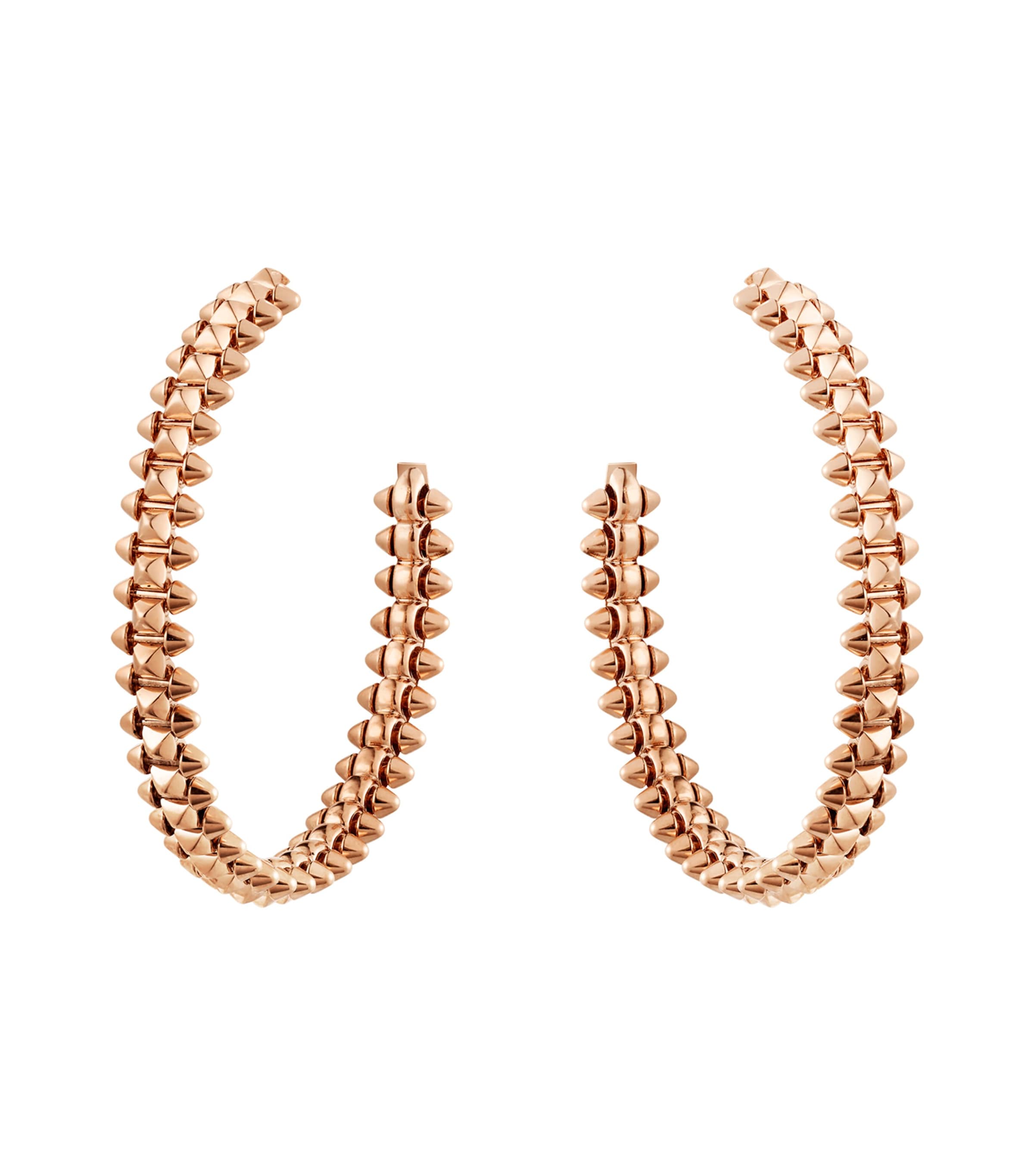 Small Rose Gold Clash de Cartier Hoop Earrings ROSE GOLD Image 1