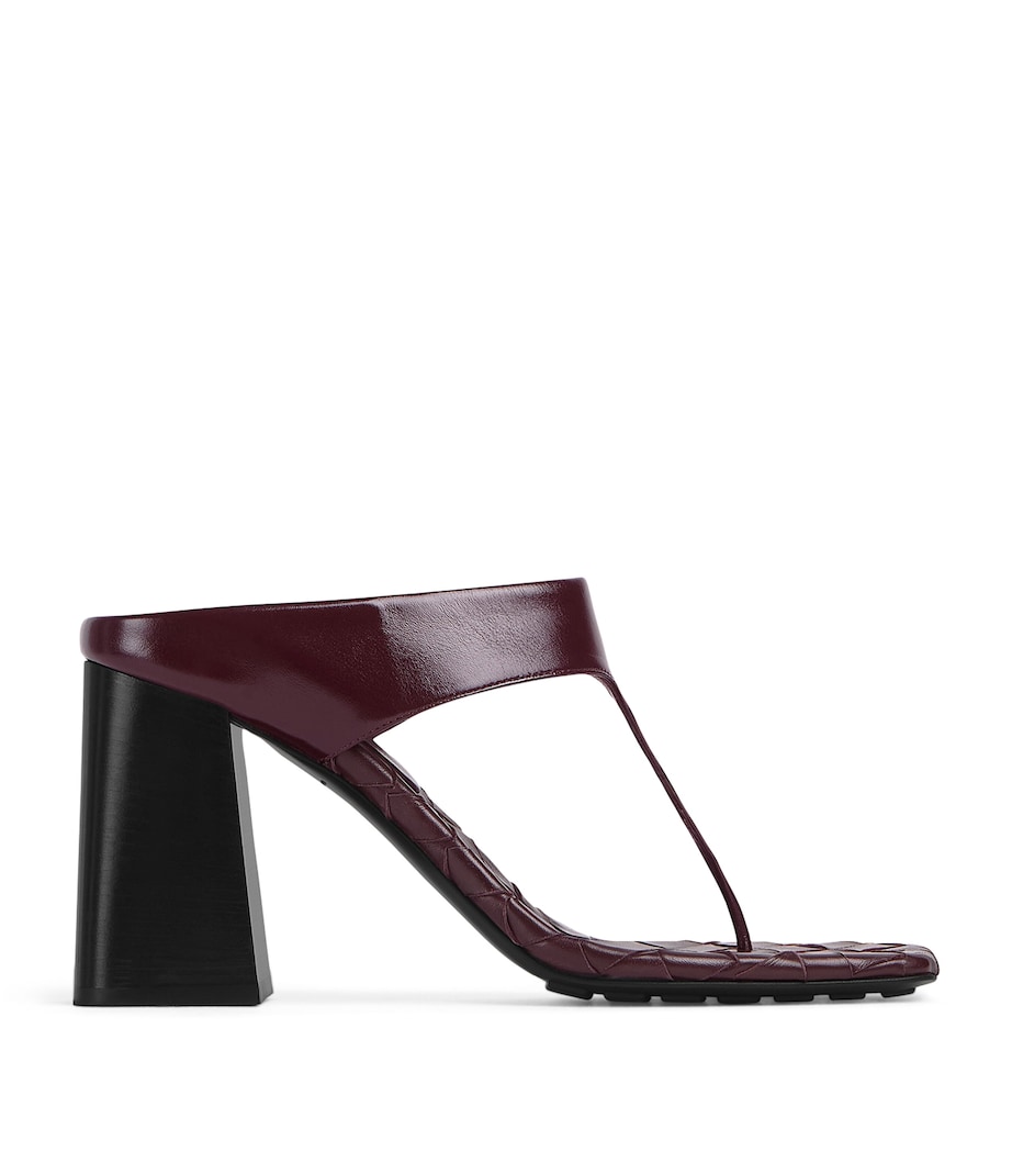 Bottega Veneta Leather Intrecciato Marella Sandals Image 1